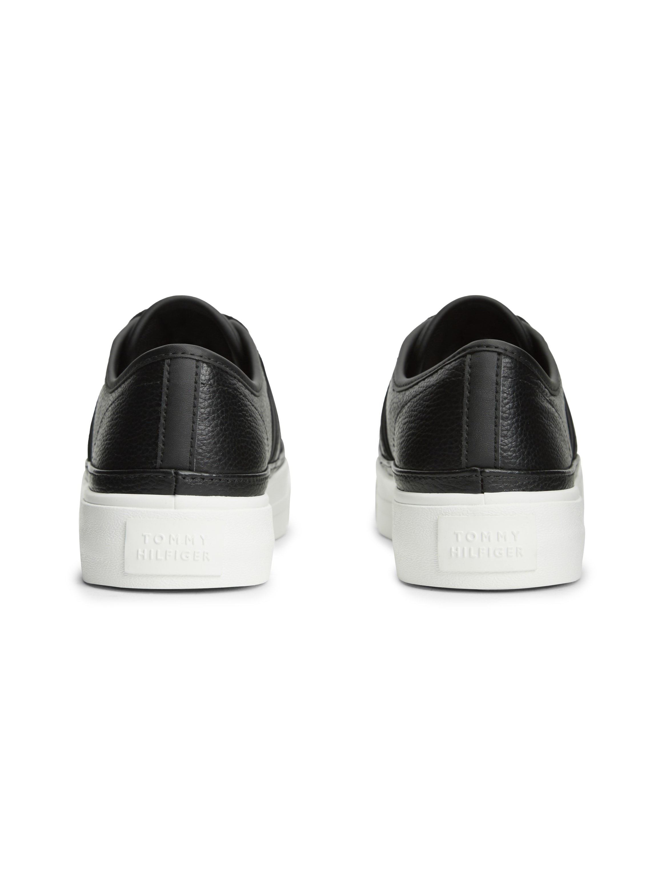 Tommy Hilfiger Plateausneaker »PLATFORM VULC SNEAKER PIPING LTR«  Freizeitschuh, Halbschuh, Schnürschuh mit seitlichem Flaggen-Element