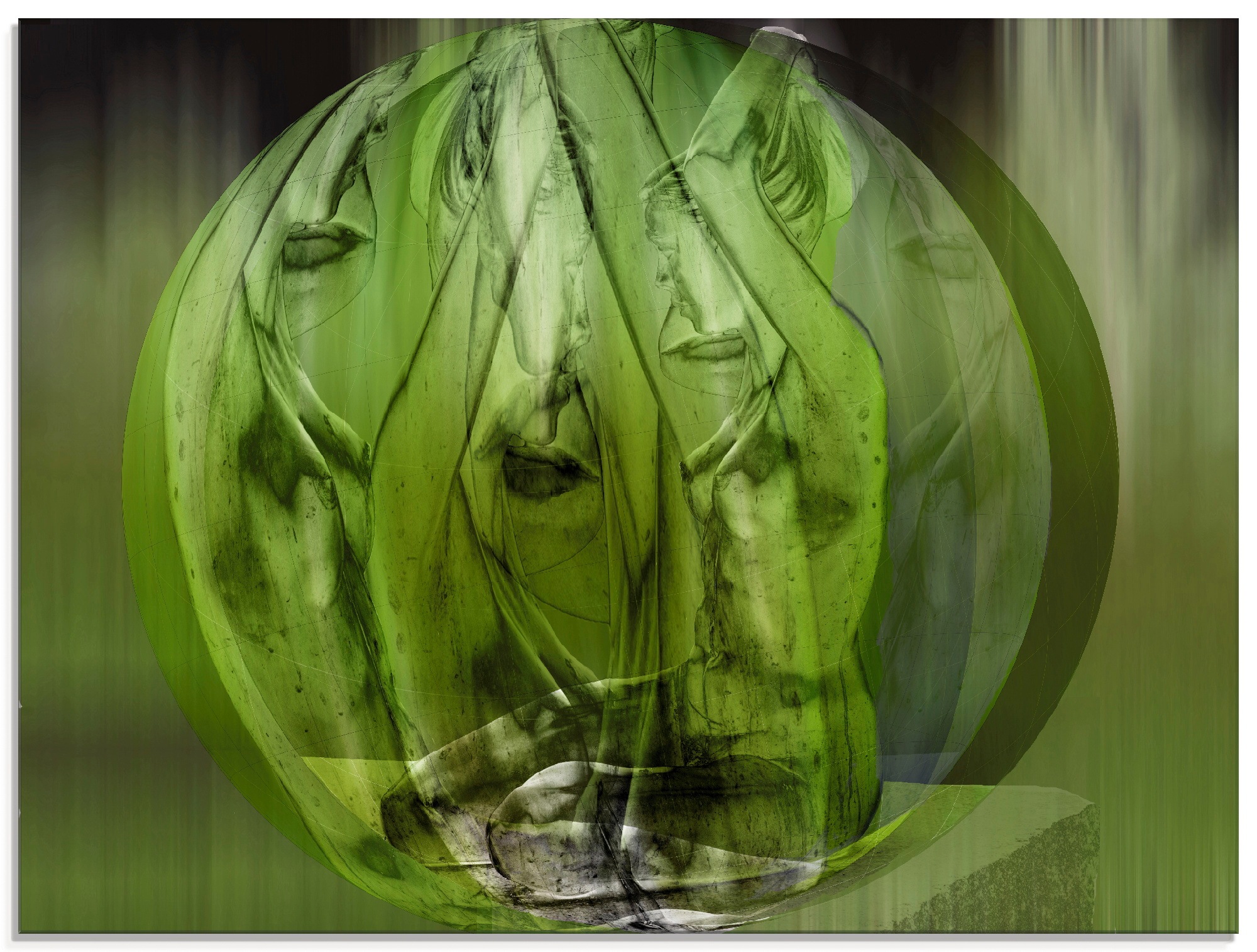 Artland Glasbild »Traumreise«, Frau, (1 St.)