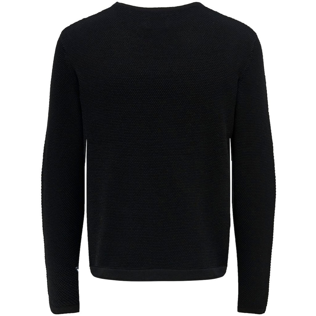 ONLY & SONS Rundhalspullover »PANTER 12 STRUC CREW NECK KNIT«