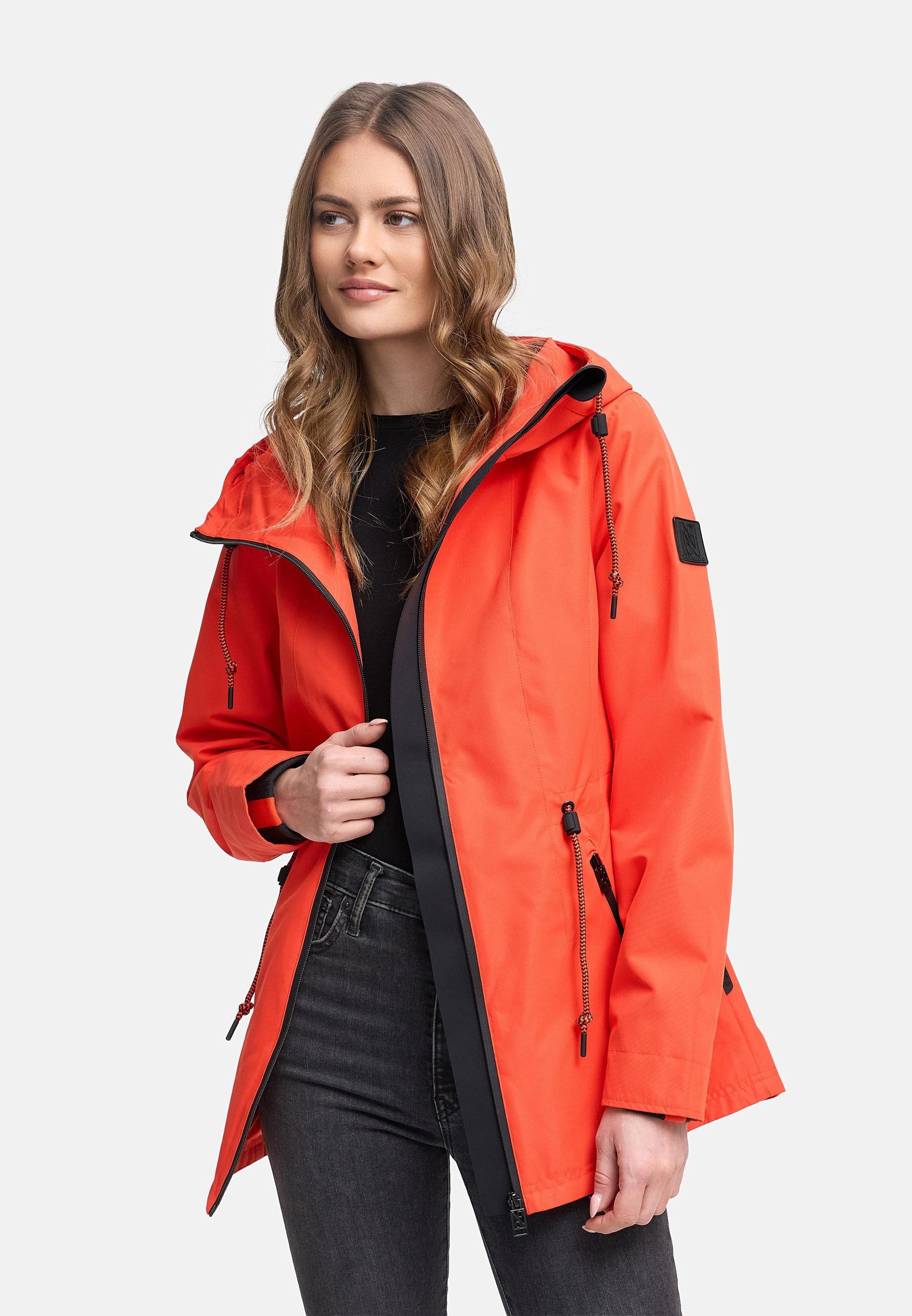 Navahoo Outdoorjacke »Outdoorjacke Blumentanz 14« mit Kapuze Übergangsjacke mit wasserdichtem Verschluss