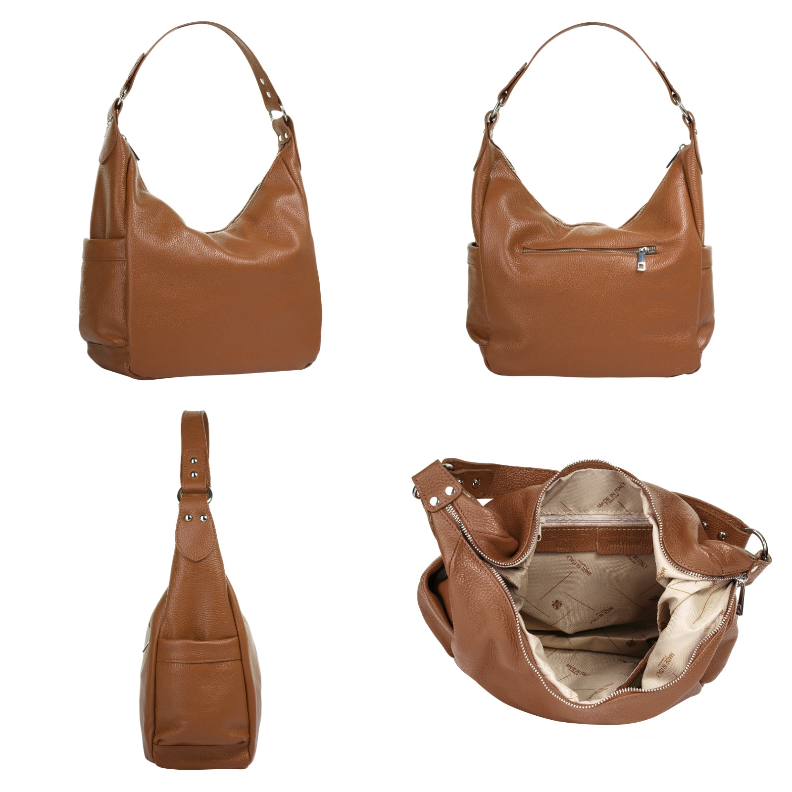 Samantha Look Shopper echt Leder, Made in Italy