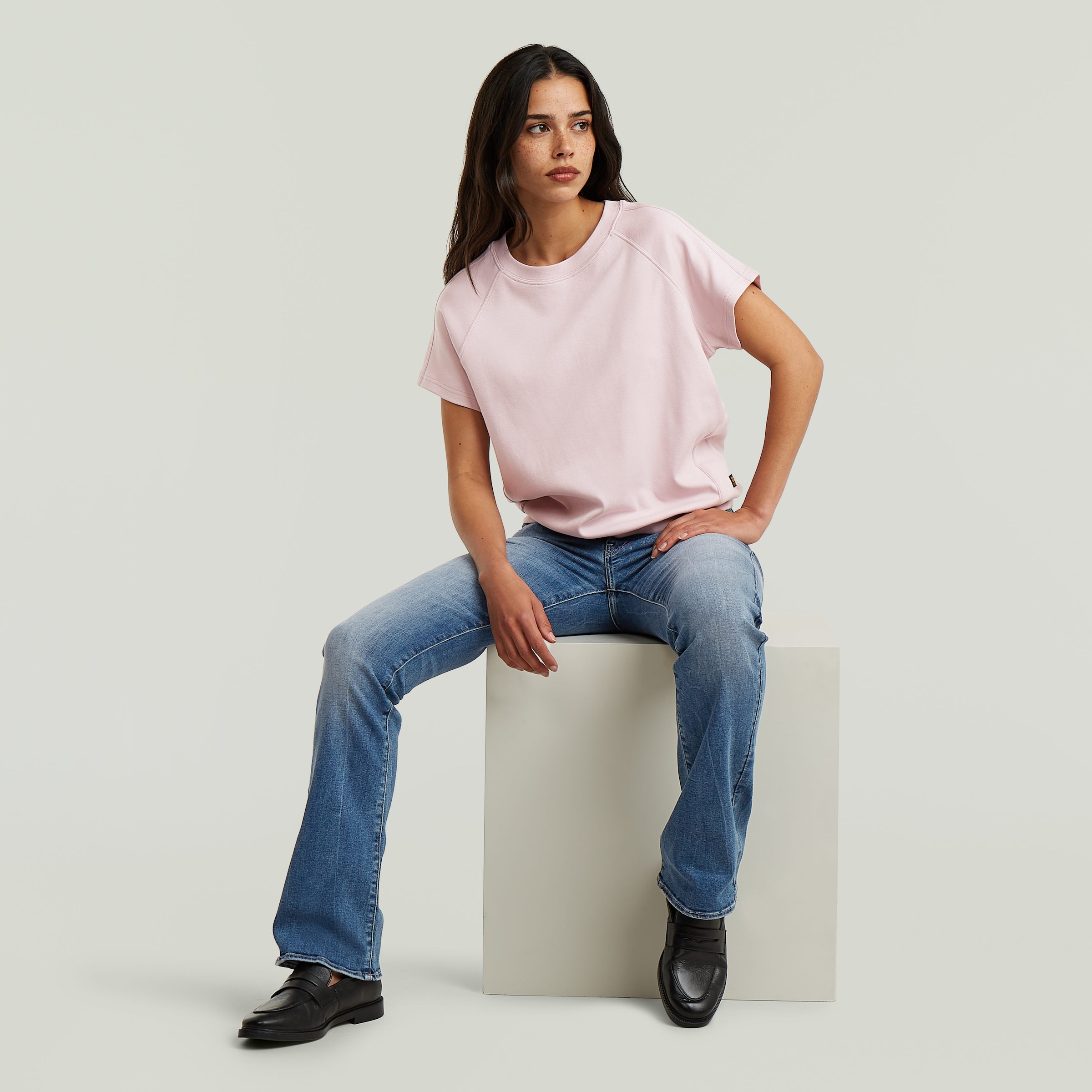 G-STAR Bootcut-Jeans »Midge« mit verstellbarem Riegel, mittelhoher Bund