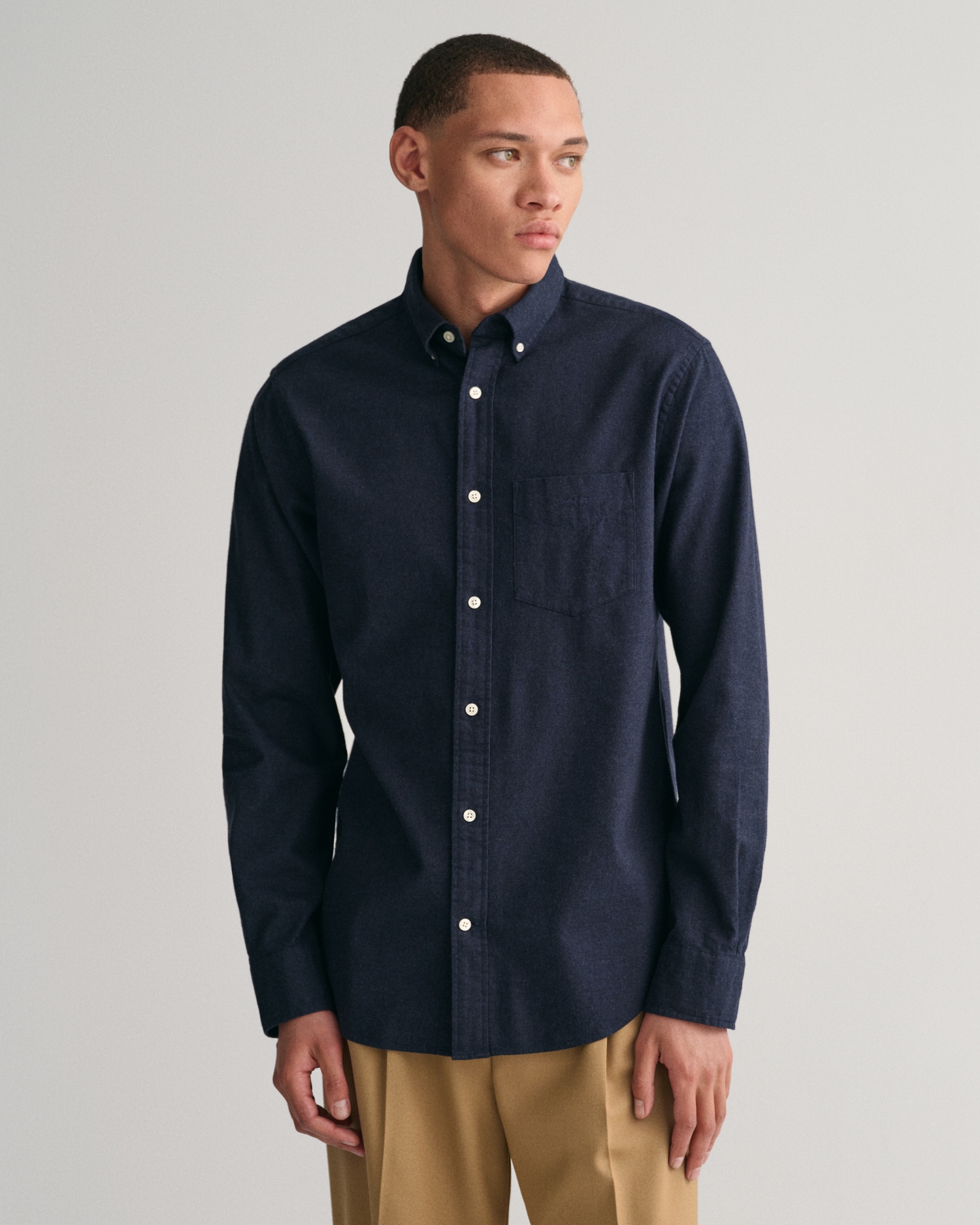 Langarmhemd »REG FLANNEL MELANGE SHIRT«