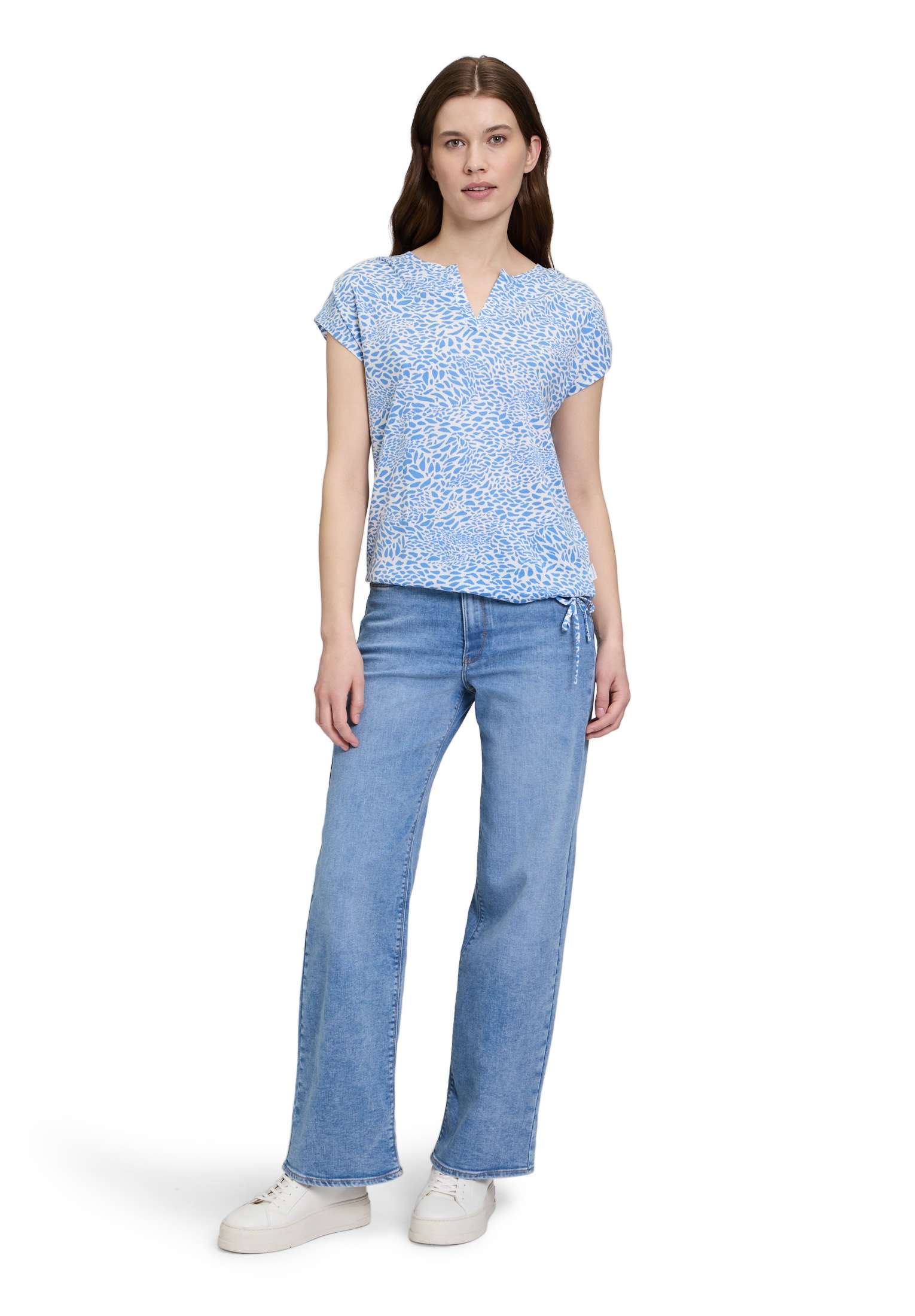 Betty&Co Kurzarmshirt »Casual-Shirt mit Tunnelzug«