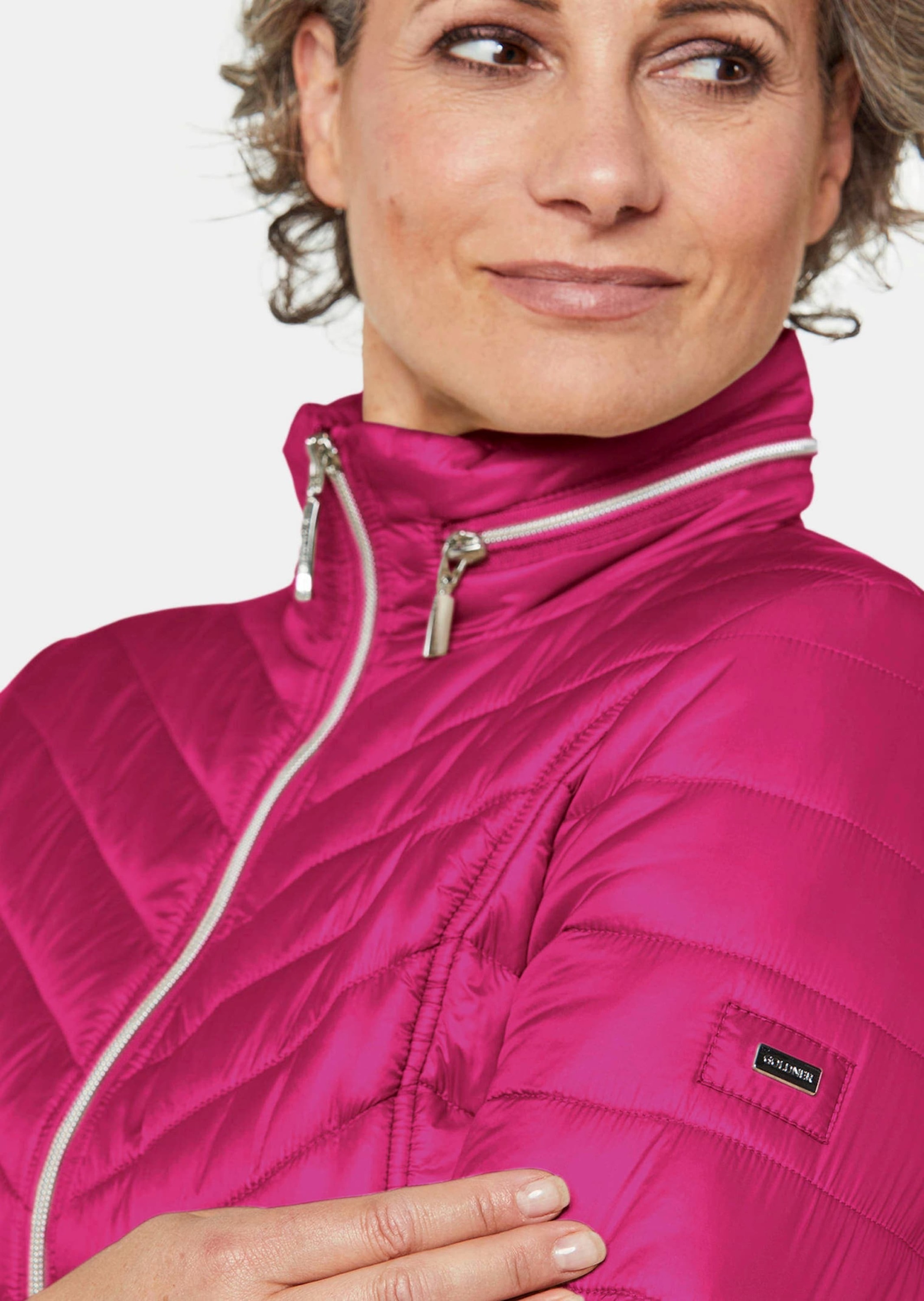 GOLDNER Kurzjacke »Figurschmeichelnde, leichte Longsteppjacke«