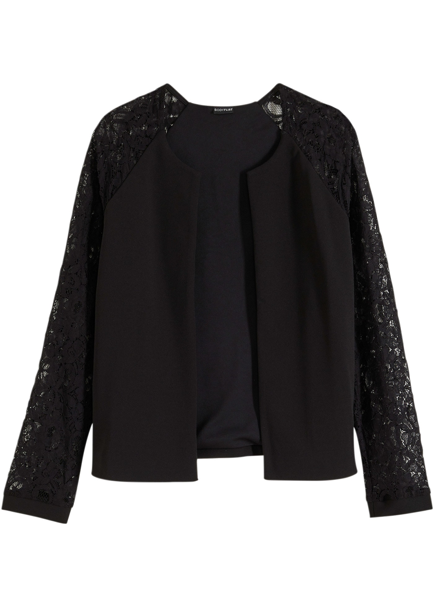 bonprix Jackenblazer »Blazer mit Spitzenärmeln« Blazer mit Spitzenärmeln