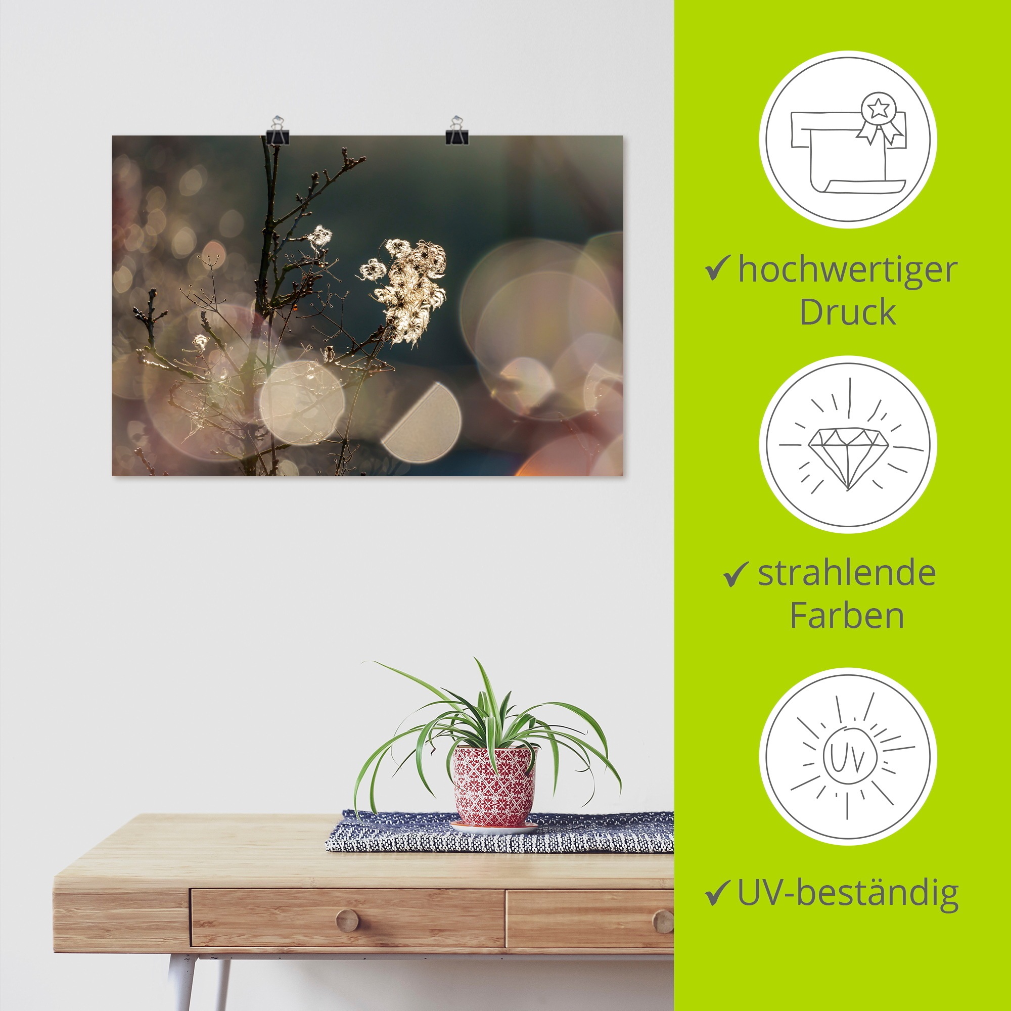 Artland Wandbild »Naturromantik«, Blumenbilder, (1 St.), als Leinwandbild, Poster in verschied. Größen