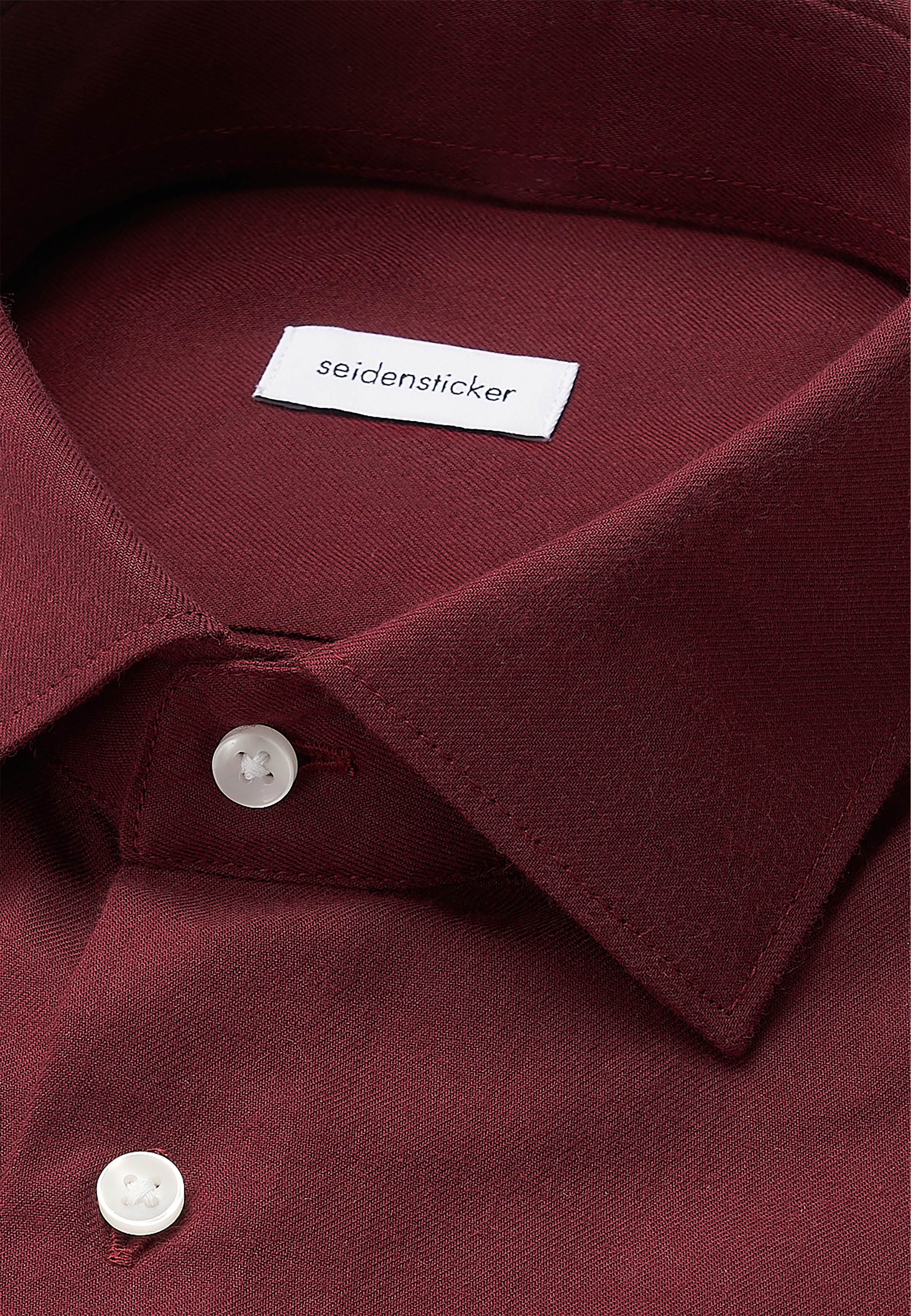 seidensticker Flanellhemd »Schwarze Rose«, Slim 1/1 Kentkragen Flanell