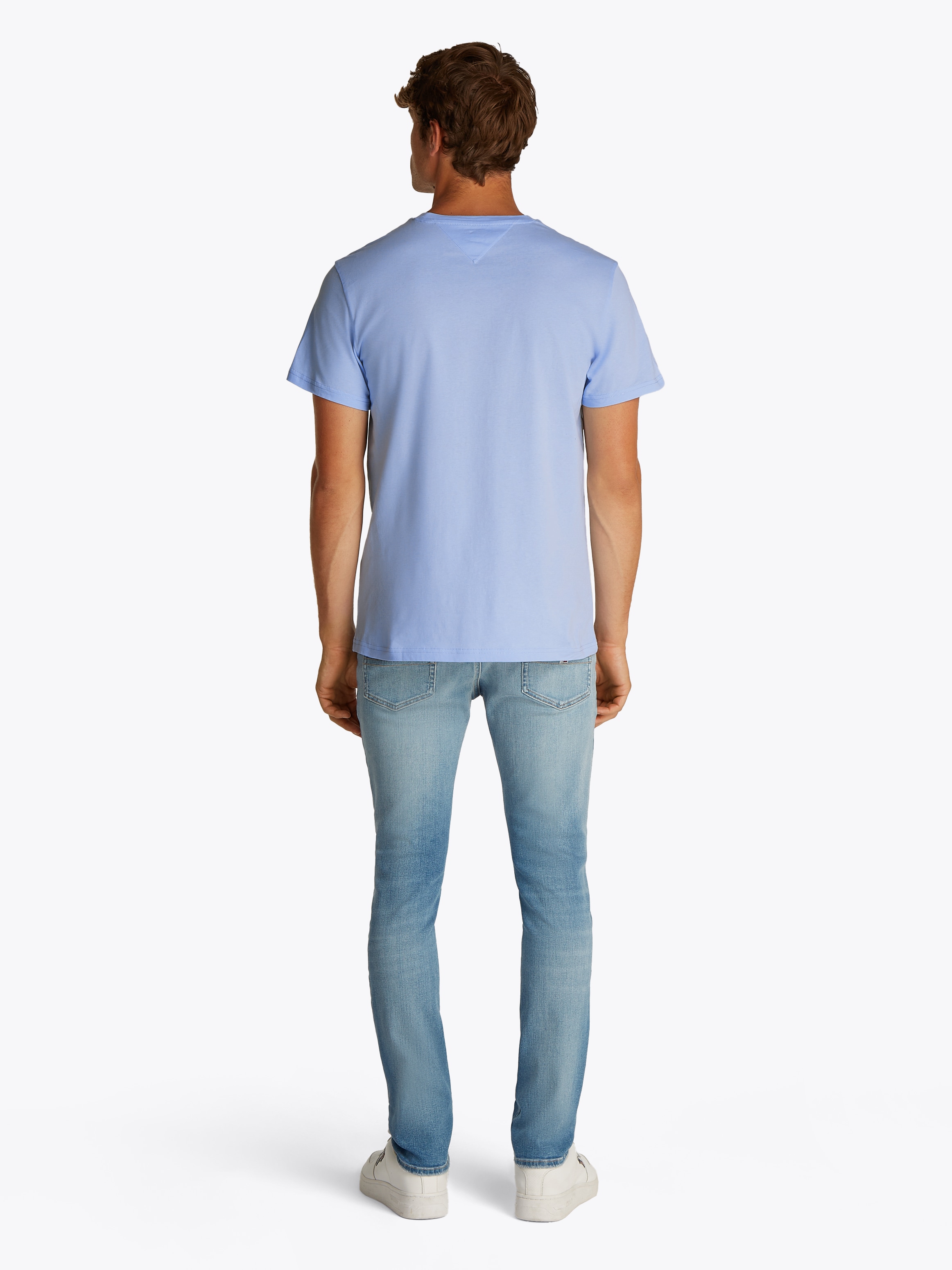 Tommy Jeans Kurzarmshirt »TJM SLIM ENTRY GRAPHIC TEE EXT«, Mit Rundhalsausschnitt