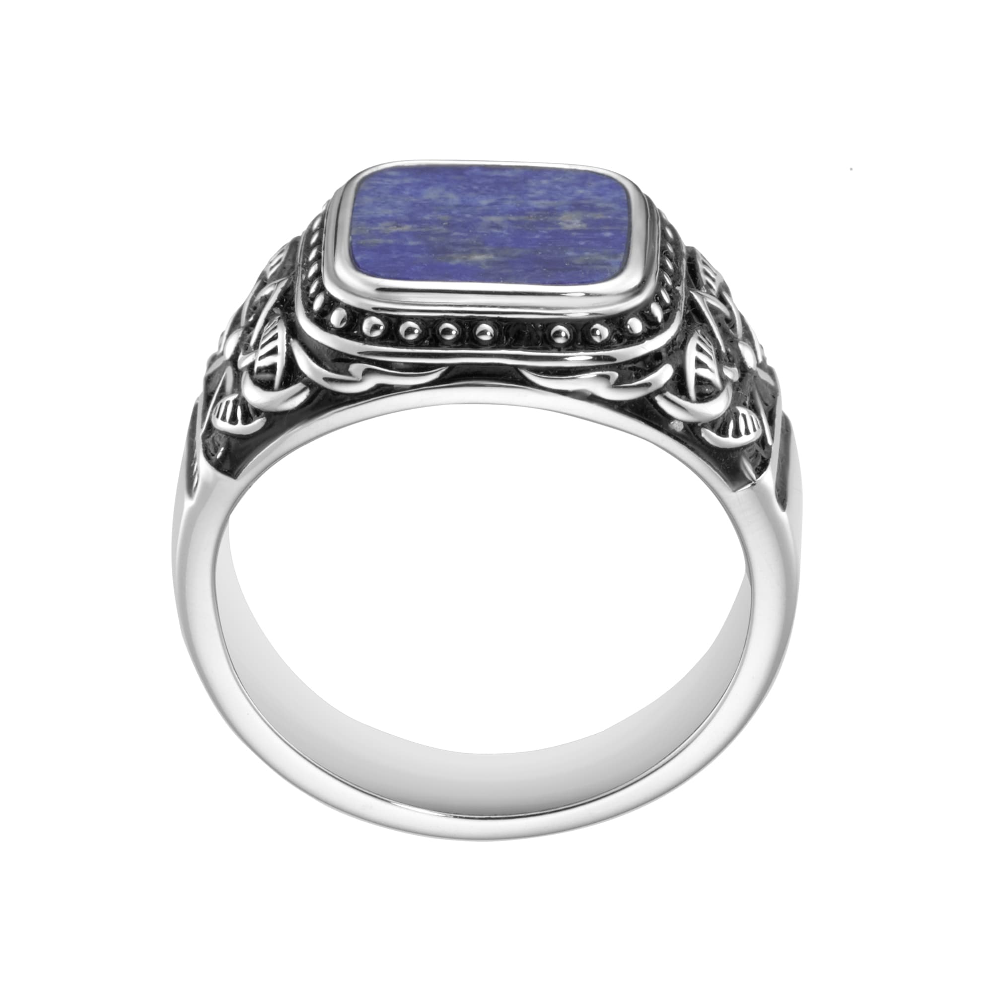 GIORGIO MARTELLO MILANO Silberring »Ring Siegelring mit blauer Lapis-Einlage, Silber 925«