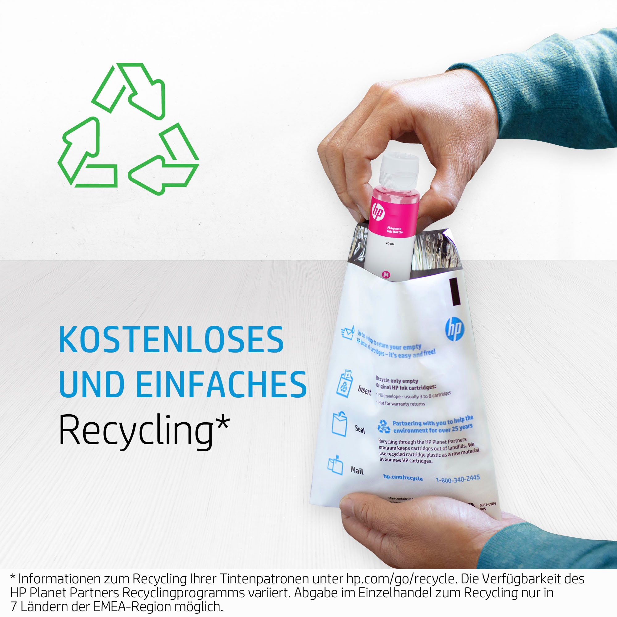 HP Nachfülltinte »32XL Schwarz Original Tintenflasche, 135 ml«, für HP, (1 St.)