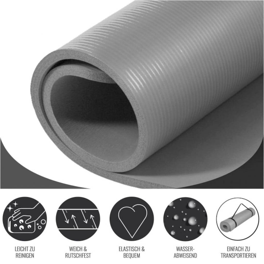 GORILLA SPORTS Yogamatte »Sportmatte 190 x 100 x 1,5 cm«