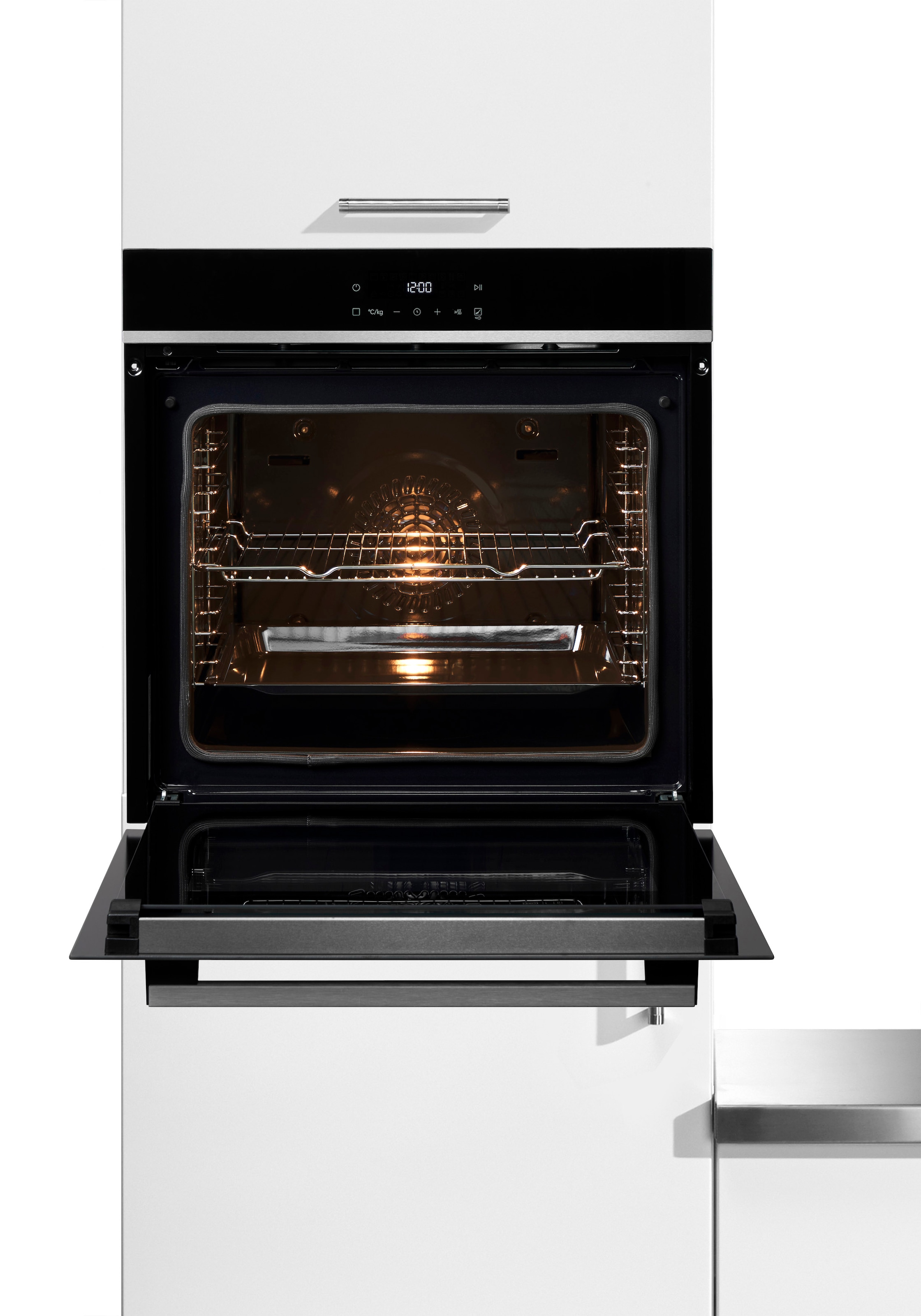 SIEMENS Pyrolyse Backofen iQ300 »HB572ABS3«, mit Teleskopauszug nachrüstbar, Pyrolyse-Selbstreinigung, Air Fry Funktion für knusprige Ergebnisse & Selbstreinigungsfunktion