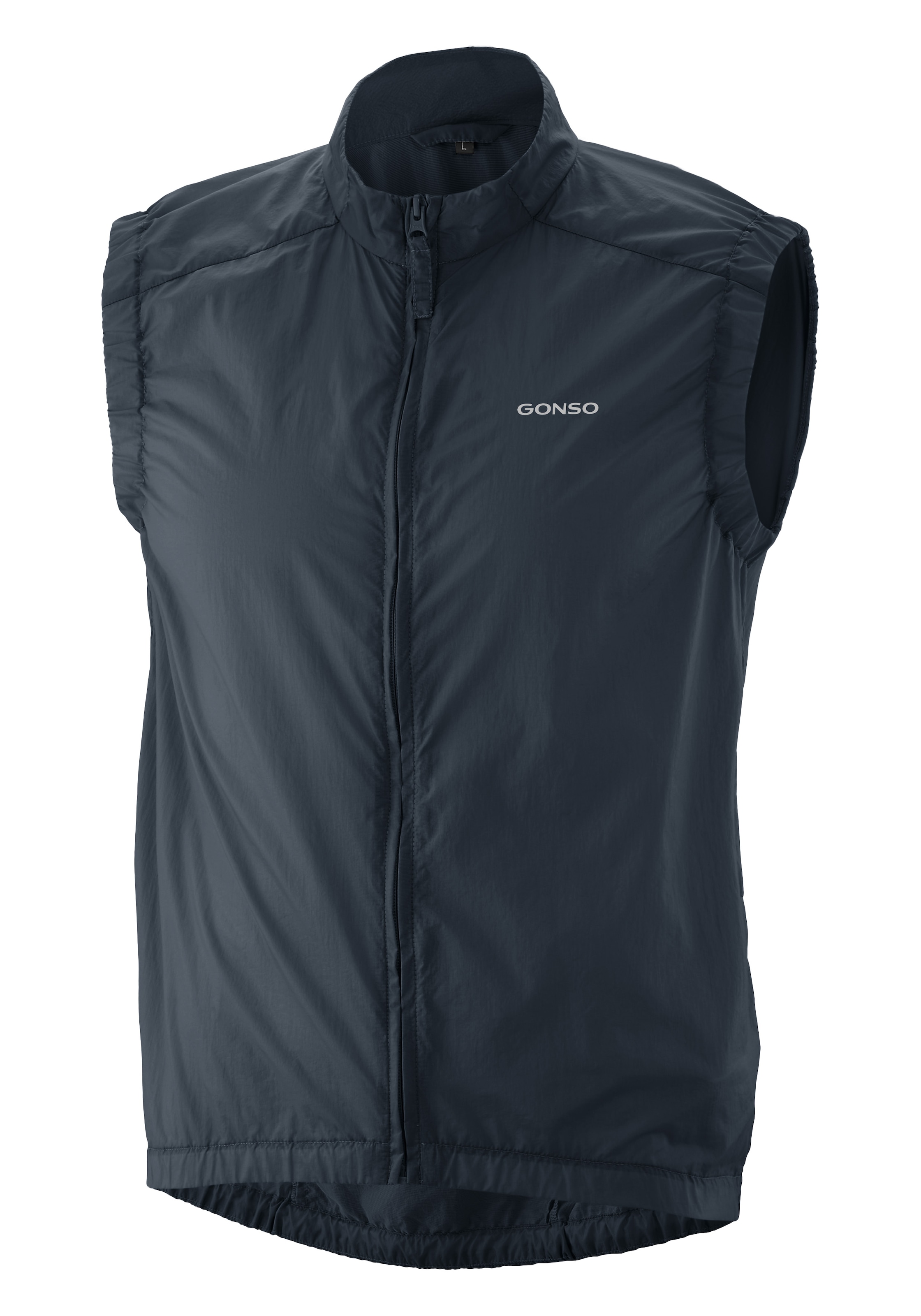 Gonso Funktionsweste »Adventure Vest Wind M« Herren Weste, leichte und winddichte Fahrradweste mit Rückentasche