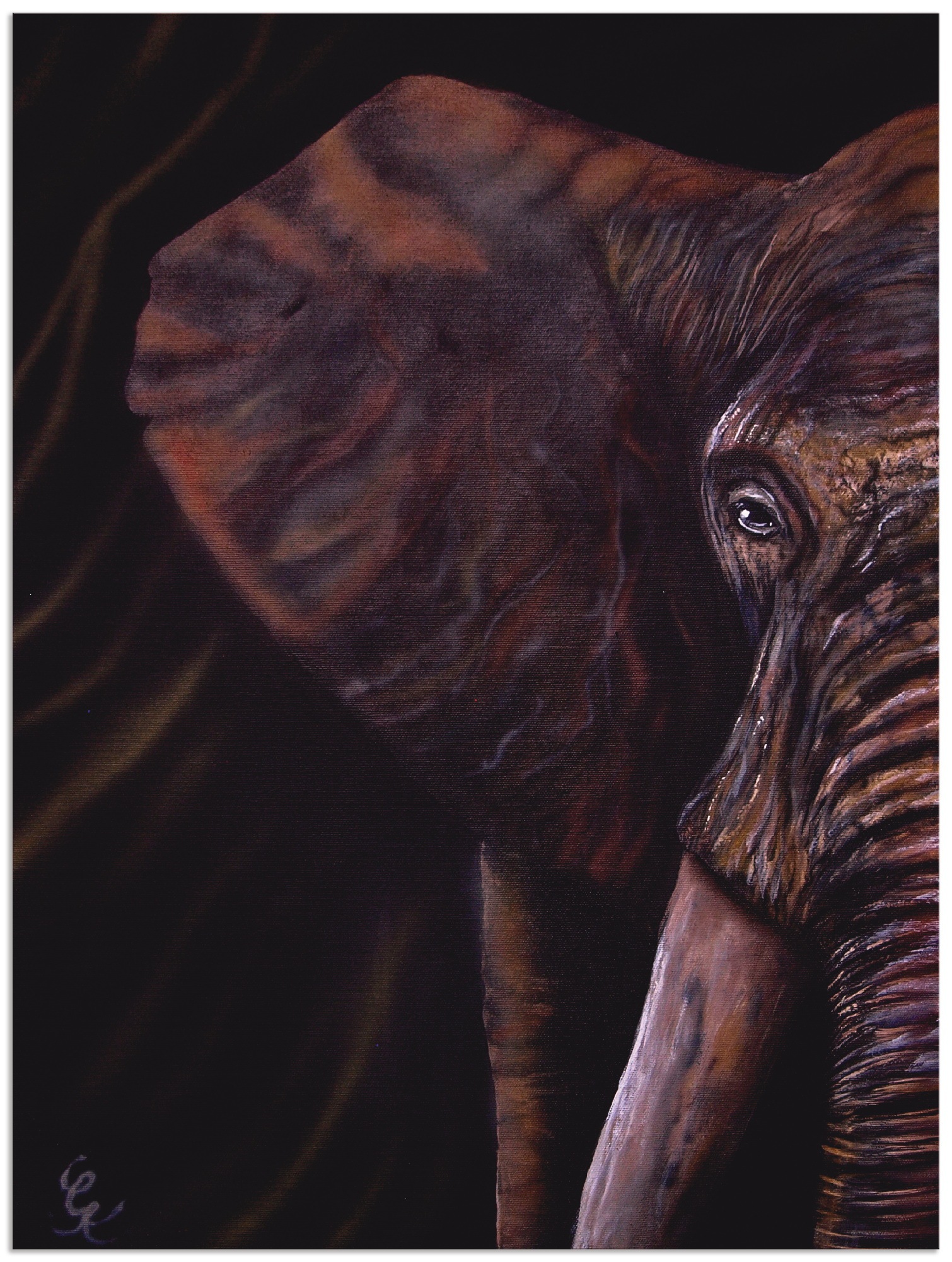 in Alubild, OTTO oder als versch. Poster »Elefant«, Größen online St.), Wandbild Wandaufkleber Leinwandbild, Artland Wildtiere, (1 bei