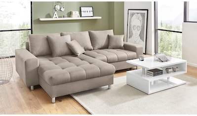 Nova Via Ecksofa, wahlweise mit Kaltschaum (140kg Belastung/Sitz), RGB-LED-Beleuchtung und Bettfunktion kaufen Nova Via Ecksofa, wahlweise mit Kaltschaum (140kg Belastung/Sitz), RGB-LED-Beleuchtung und Bettfunktion kaufen