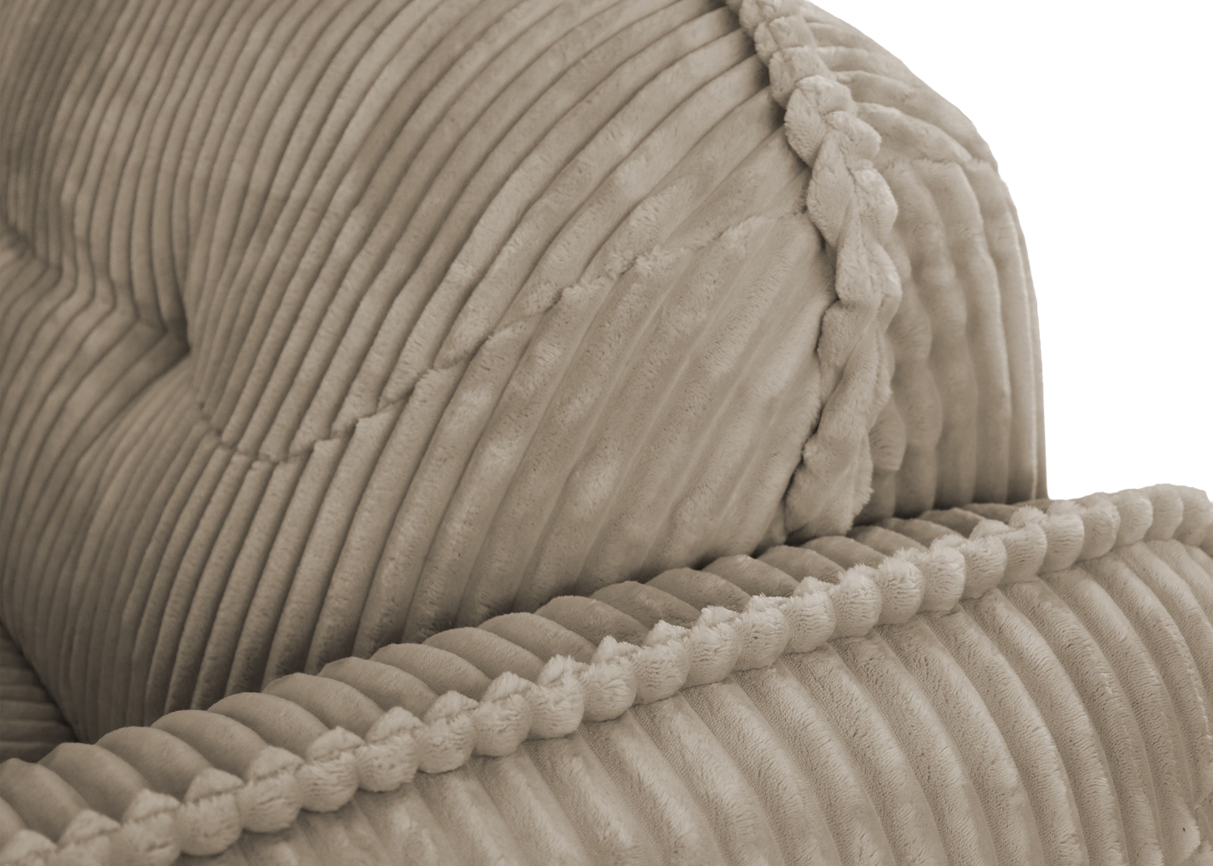 TRENDMANUFAKTUR Chaiselongue »Be Fluffy, mit Rundumbezug, Loveseat mit moderner breiter Kedernaht« mit softem Sitzkomfort, in hochwertigem Breitcord mit weicher Haptik