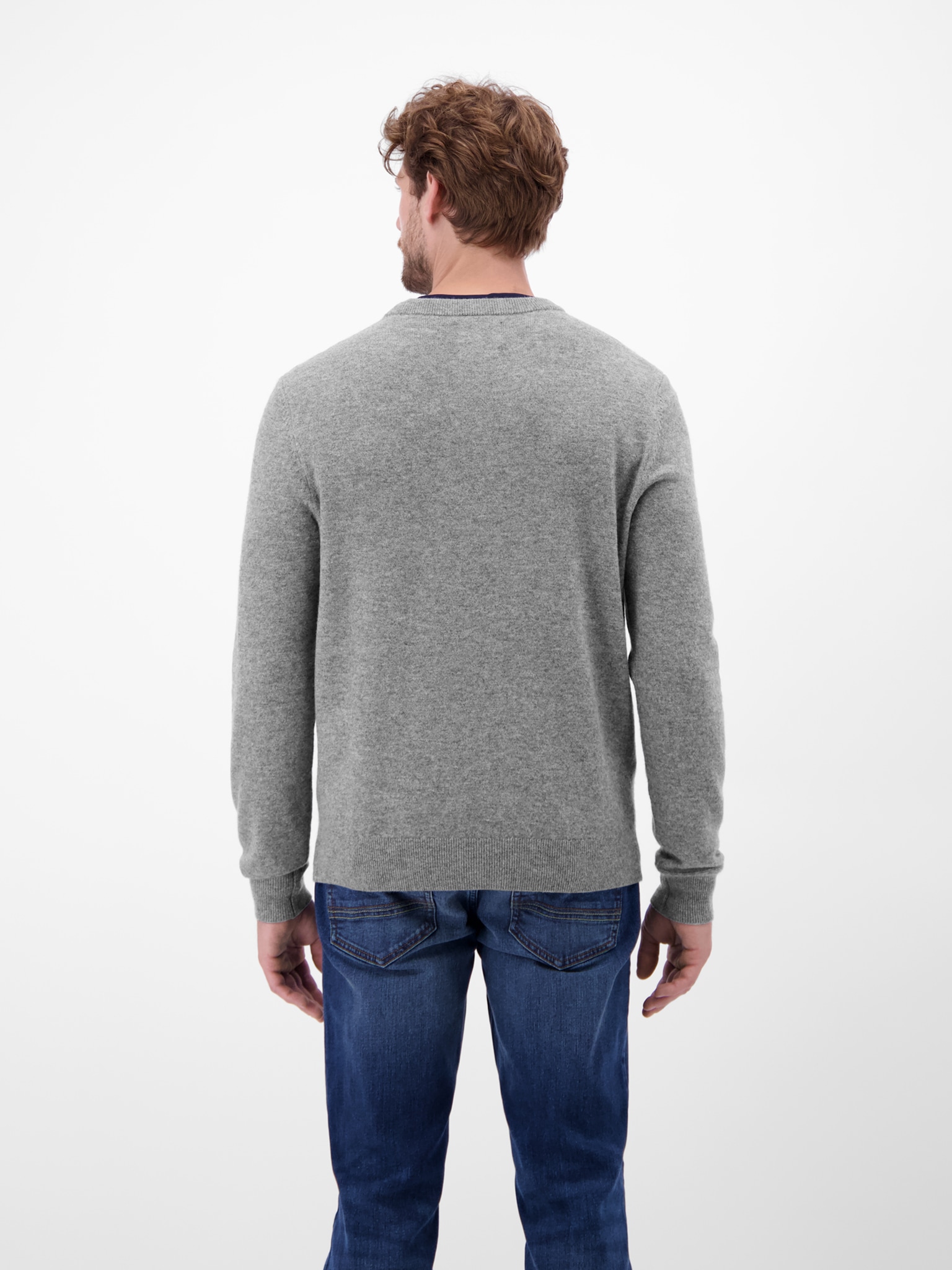 LERROS Strickpullover mit Logo Stickerei