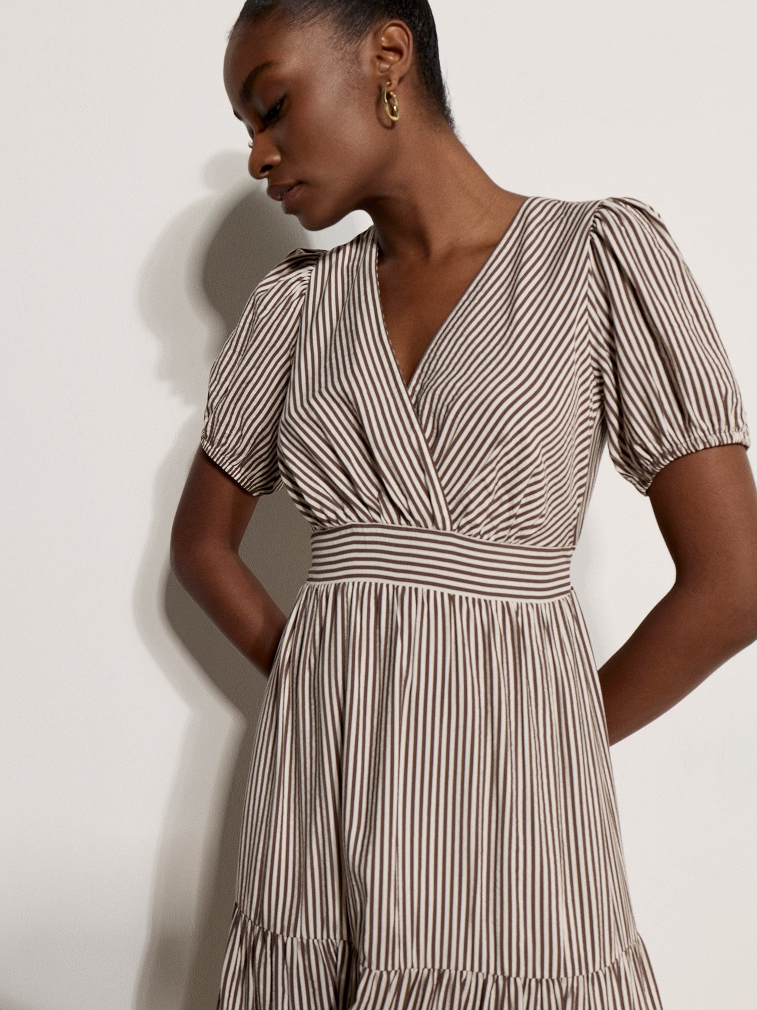 Apricot Wickelkleid »Midikleid« mit Raffung
