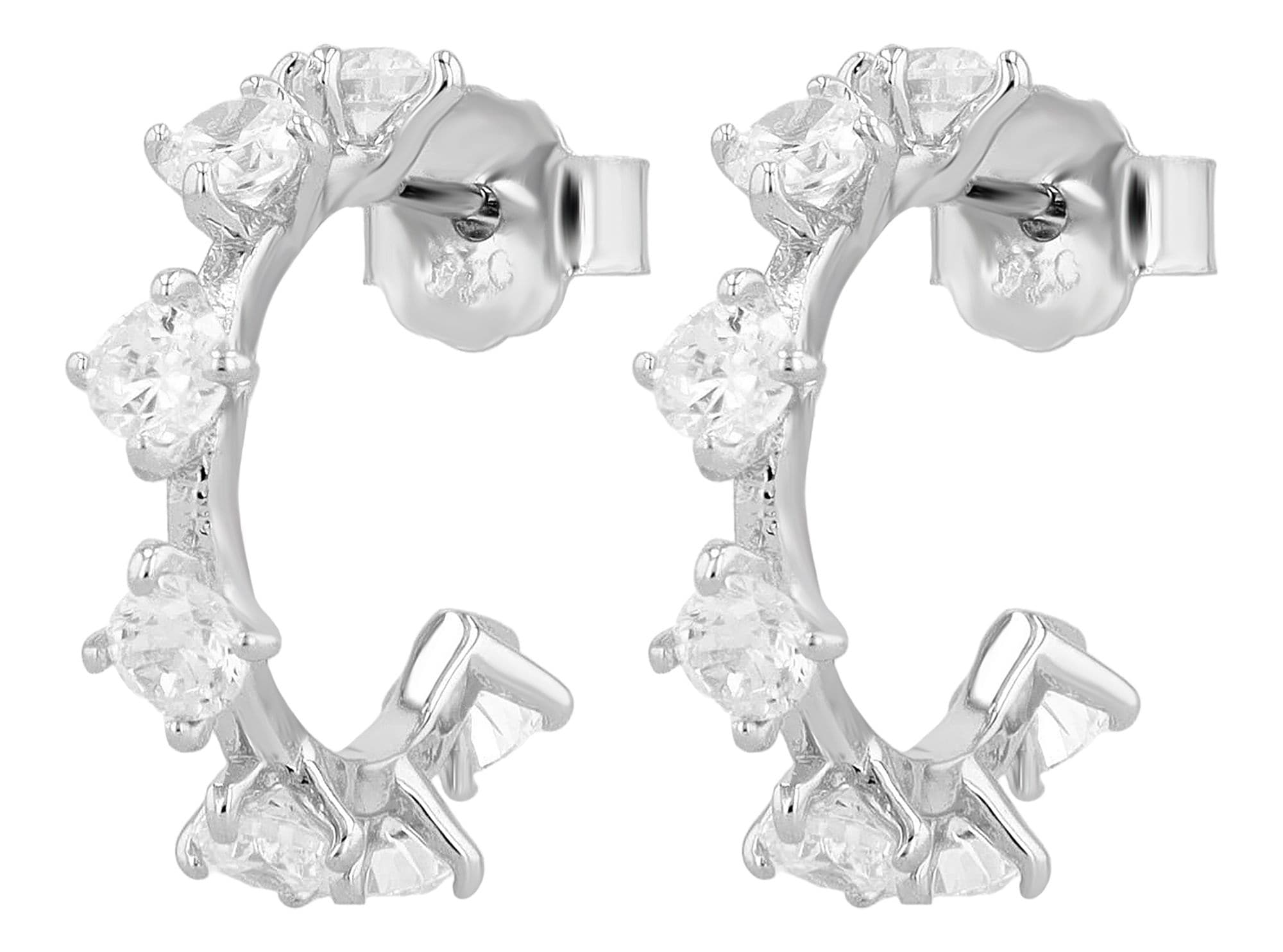 Adelia´s Paar Ohrstecker »Damen Ohrringe ¿ Ohrstecker aus 925 Silber mit Zirkonia«