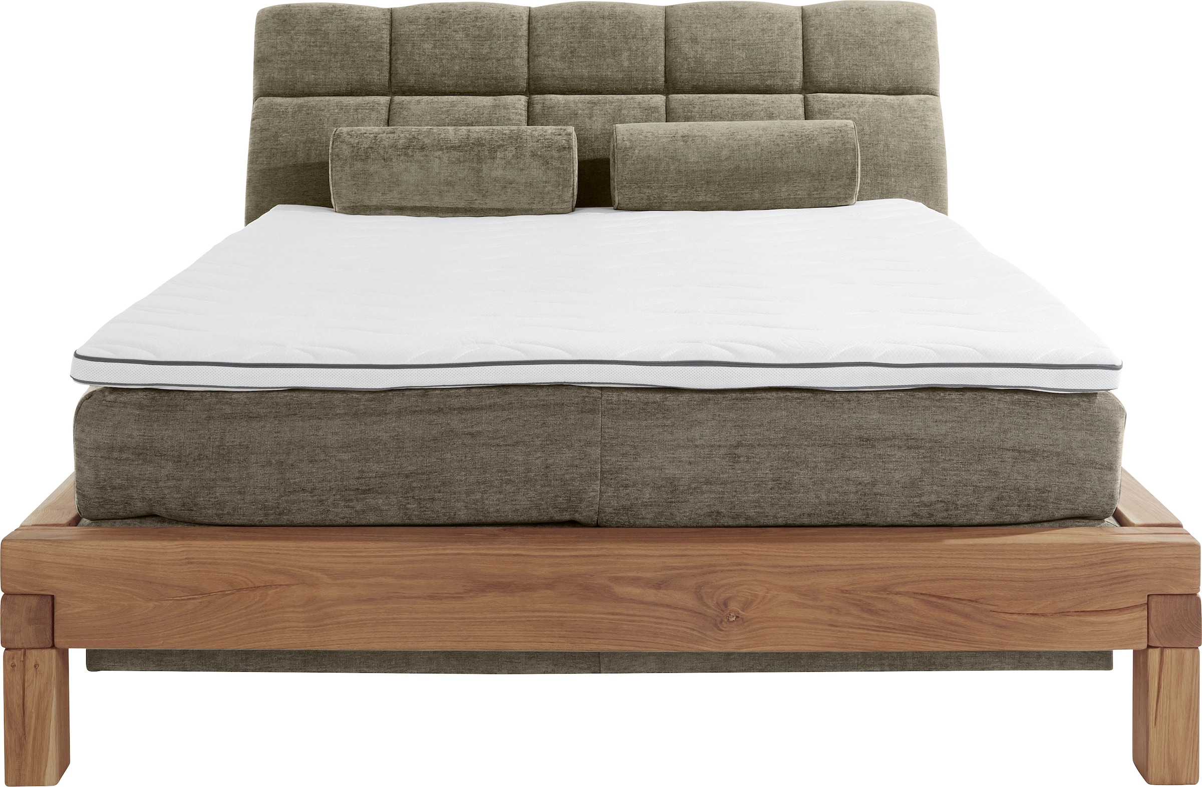 Home affaire Boxspringbett »Villads« Liegefläche: 160/200 cm aus Balkeneiche, Inside-Boxspring-Unterbau