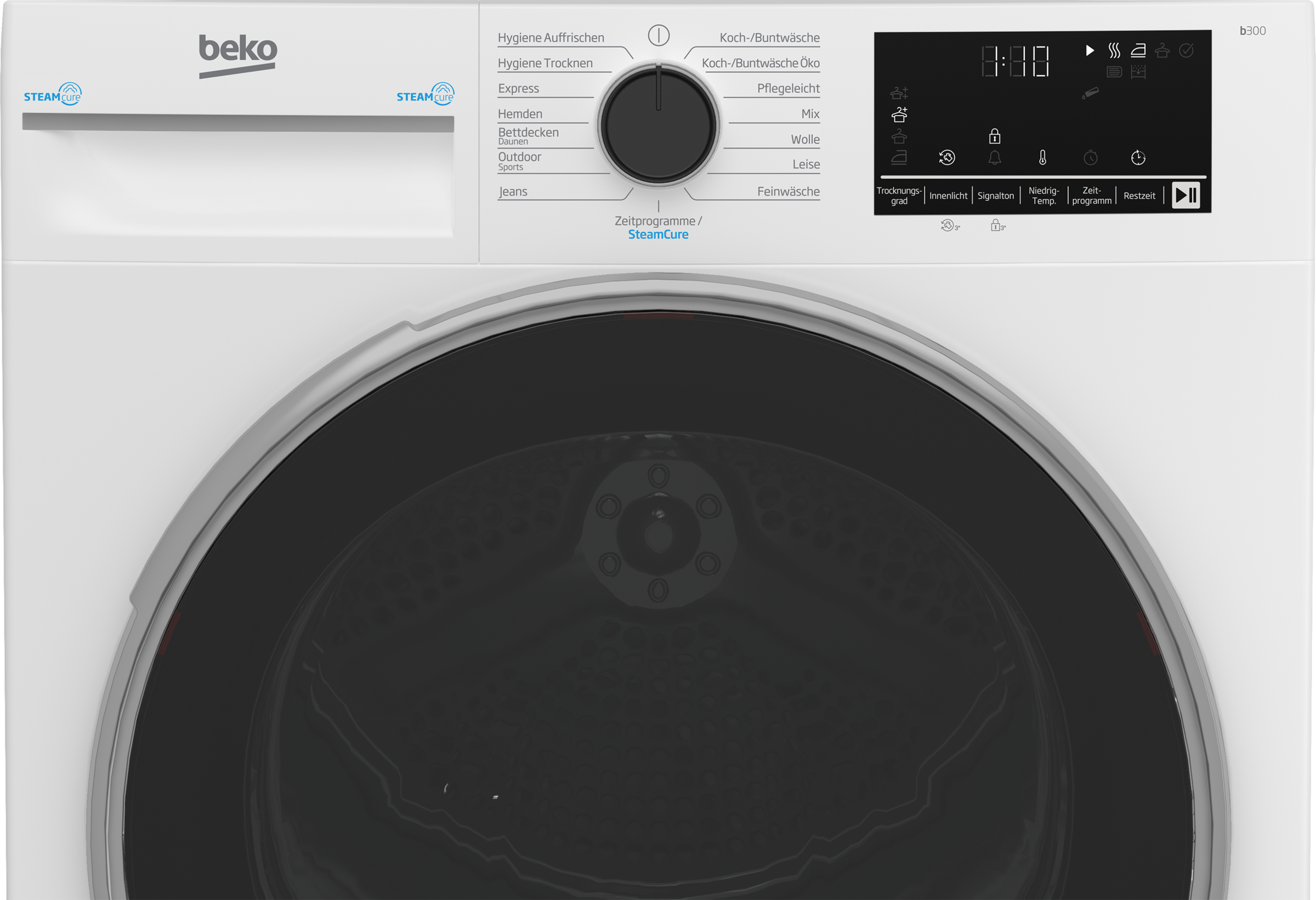 BEKO Wärmepumpentrockner »B3T42249S« SteamCure-Dampffunktion für schonende Pflege und Frische