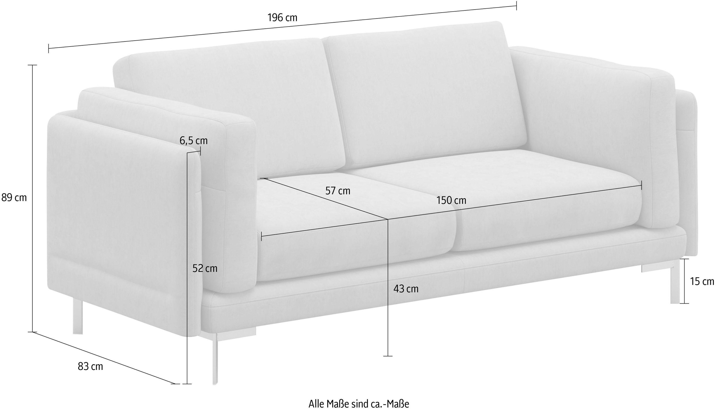 machalke® 2,5-Sitzer »vivien«