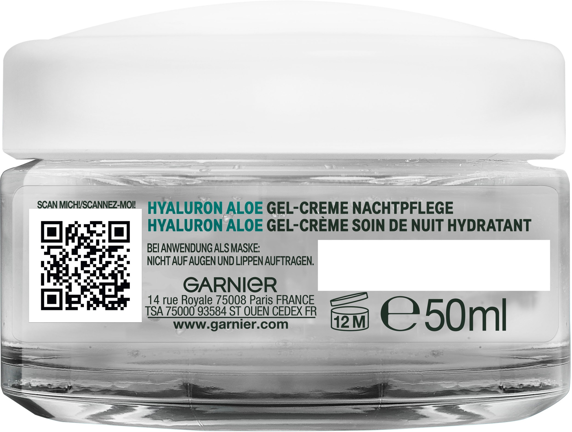 GARNIER Nachtcreme »Garnier Hyaluron Aloe Booster Nachtpflege«, mit Hyaluron