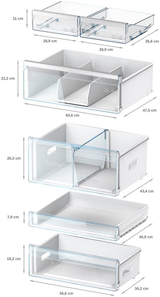 BOSCH Kühl-/Gefrierkombination Serie 8 »KGP76AIC0N«, Breite 75cm