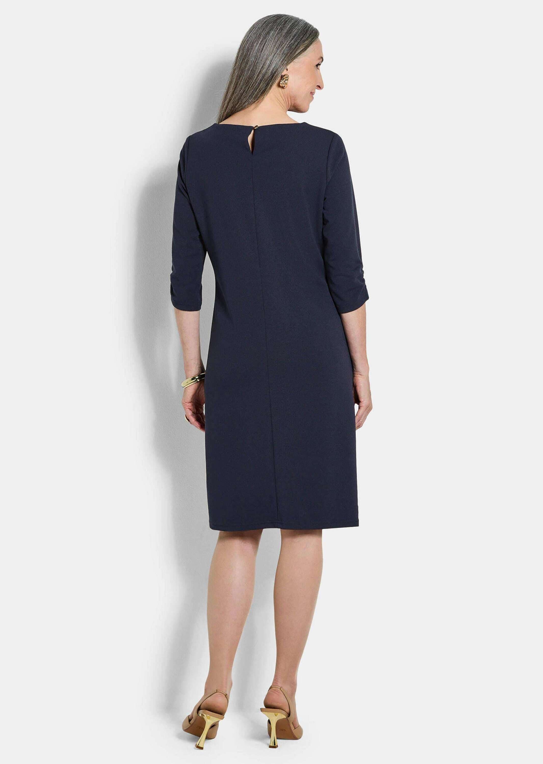 GOLDNER Etuikleid »Kurzgröße Jerseykleid mit Krepp-Qualität« seitliche Nahttaschen