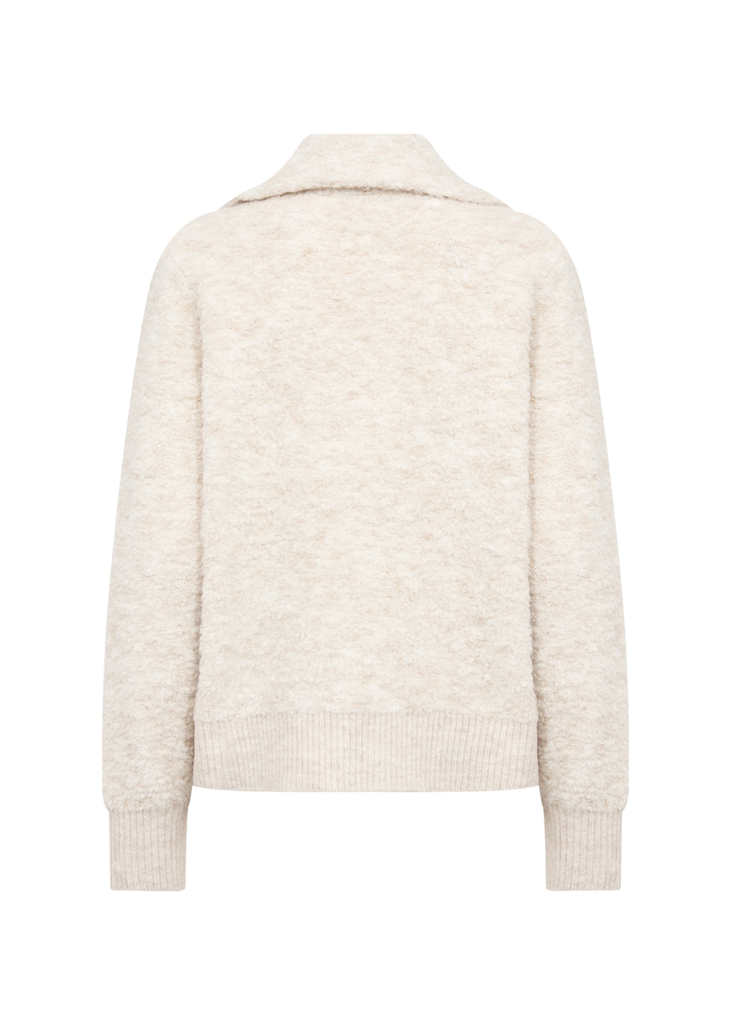 soyaconcept Strickjacke »SC-VENCHE 4« Materialmix, mit Kragen und Reißverschluss, Eingrifftaschen