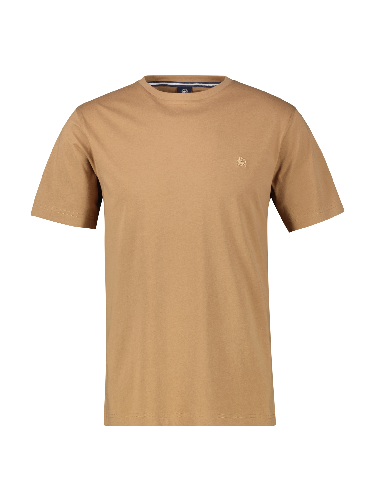LERROS Rundhalsshirt, mit Logo Stickerei