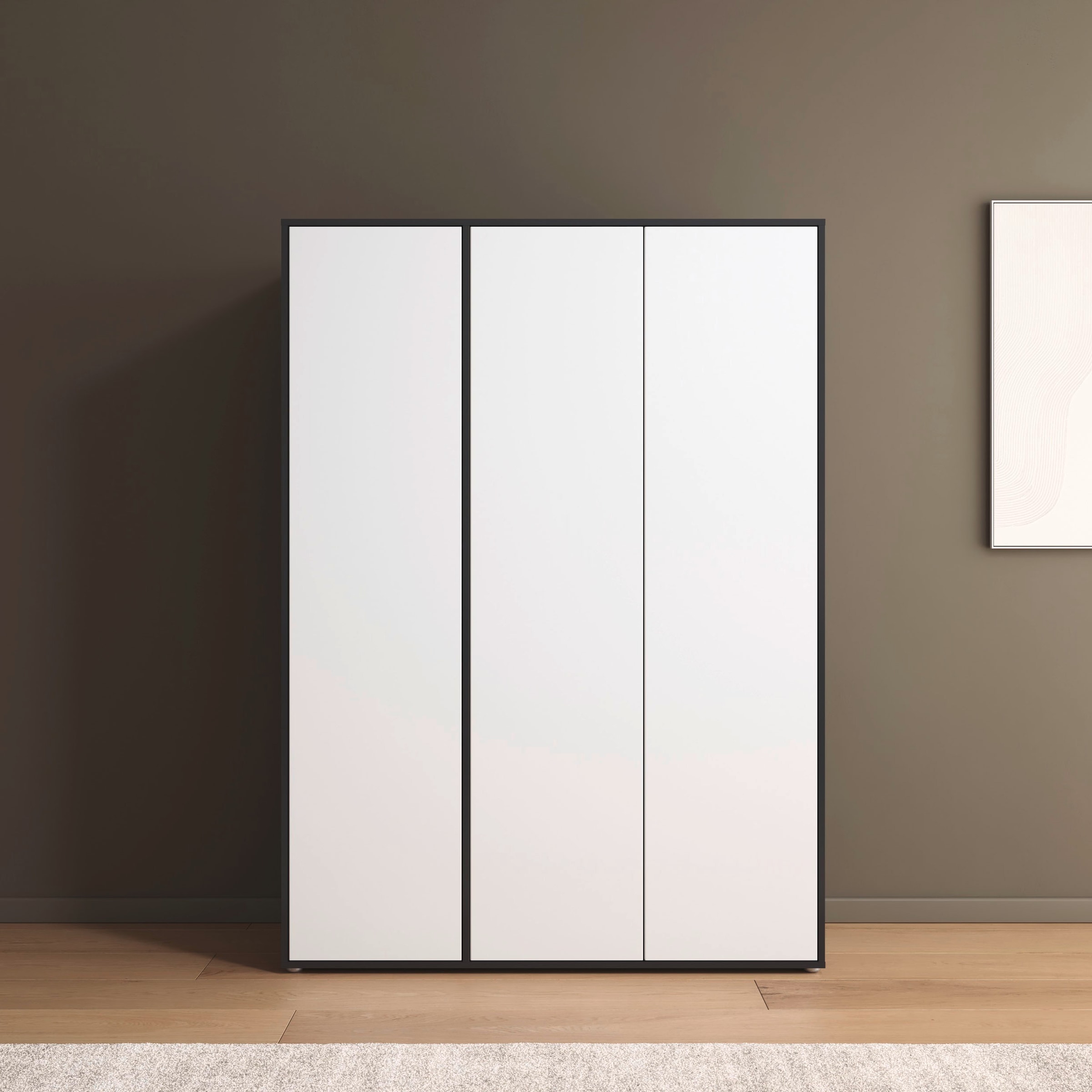 rauch Drehtürenschrank »Kleiderschrank Schrank Garderobe Wäscheschrank NABILA viel Stauraum«, (in 3 verschiedenen Ausstattungen BASIC/CLASSIC/PREMIUM), in 2 Breiten mit Push-to-Open Funktion TOPSELLER MADE IN GERMANY
