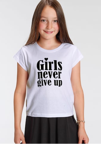 KIDSWORLD T-Shirt »Girls nerver give up« kaufen