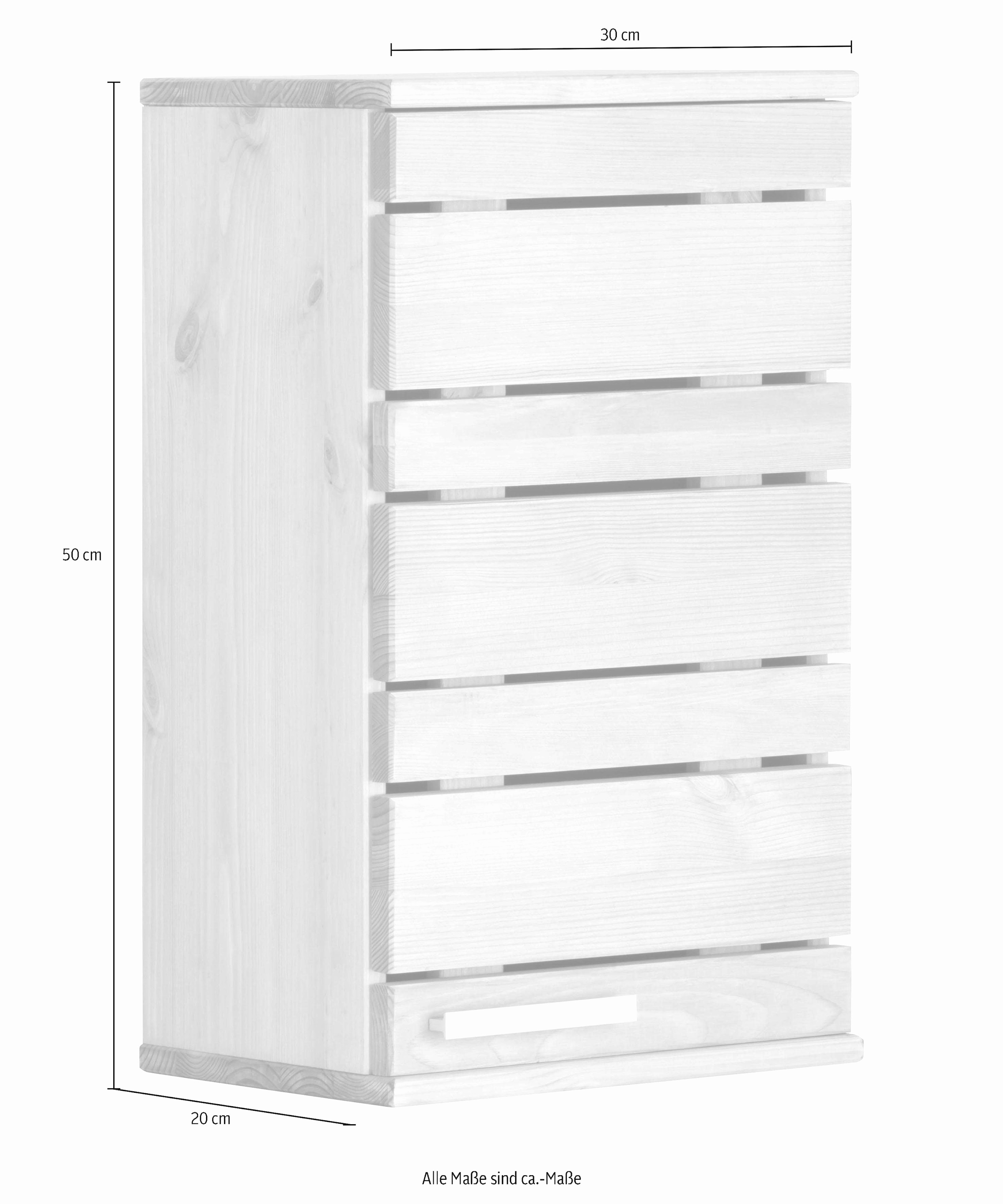 Home affaire Hängeschrank »JOSIE«, Breite 30 cm, aus Massivholz, verstellbarer Einlegeboden, Metallgriff