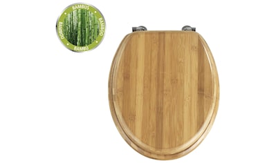 WENKO WC-Sitz »Bambus Dunkel«, (1 St.) kaufen