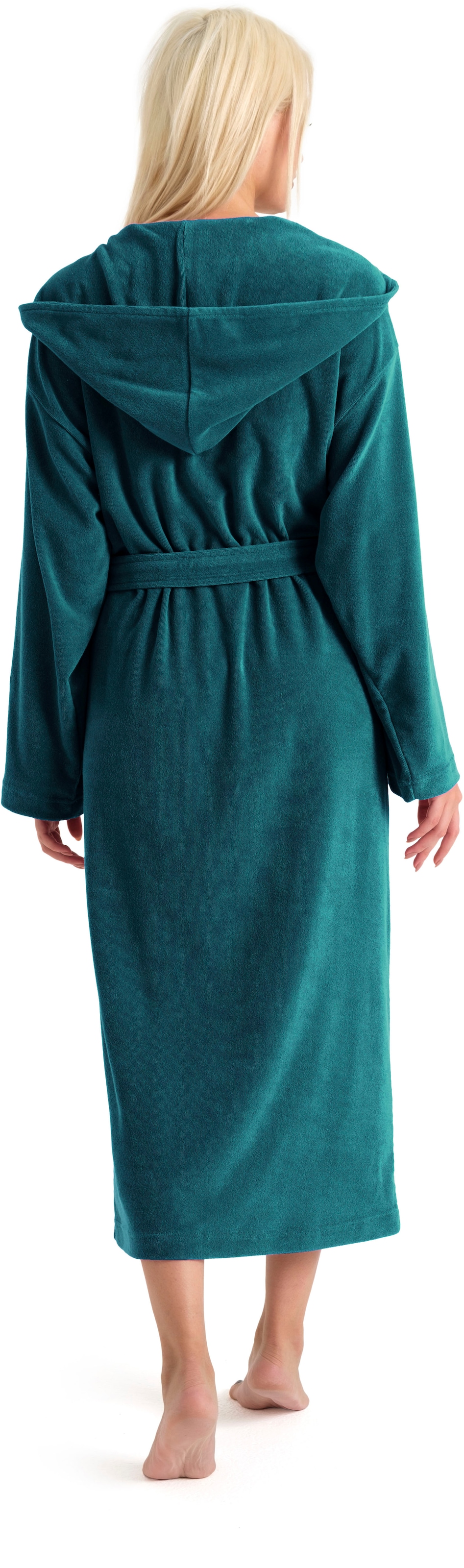 OTTO home Damenbademantel »Jule, ideal für Sauna & Spa, Hotelbademantel, Morgenmantel« 1 Stk. einfarbiger Leichtfrottier-Bademantel, hoher Baumwollanteil, XS-4XL