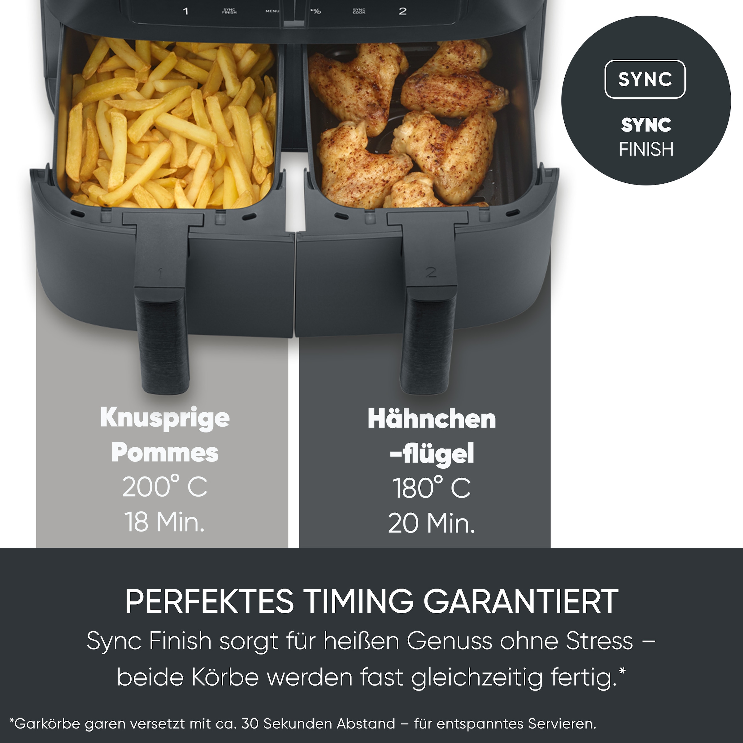 Severin Heißluftfritteuse »FR 2463     2 x 4 l "Dual"« 2600 W