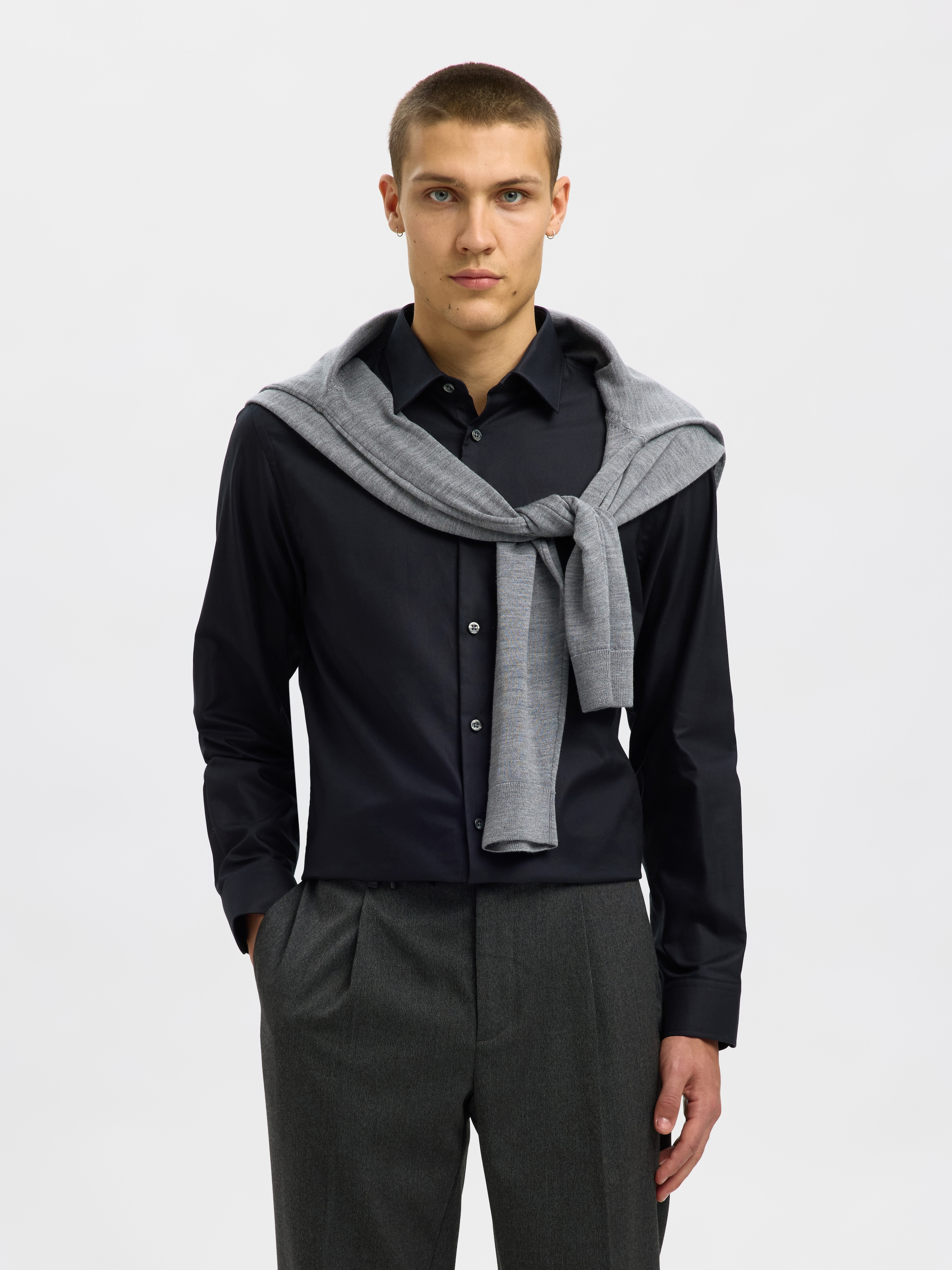 SELECTED HOMME Langarmhemd »SLHSLIMCLARK SHIRT LS NOOS«