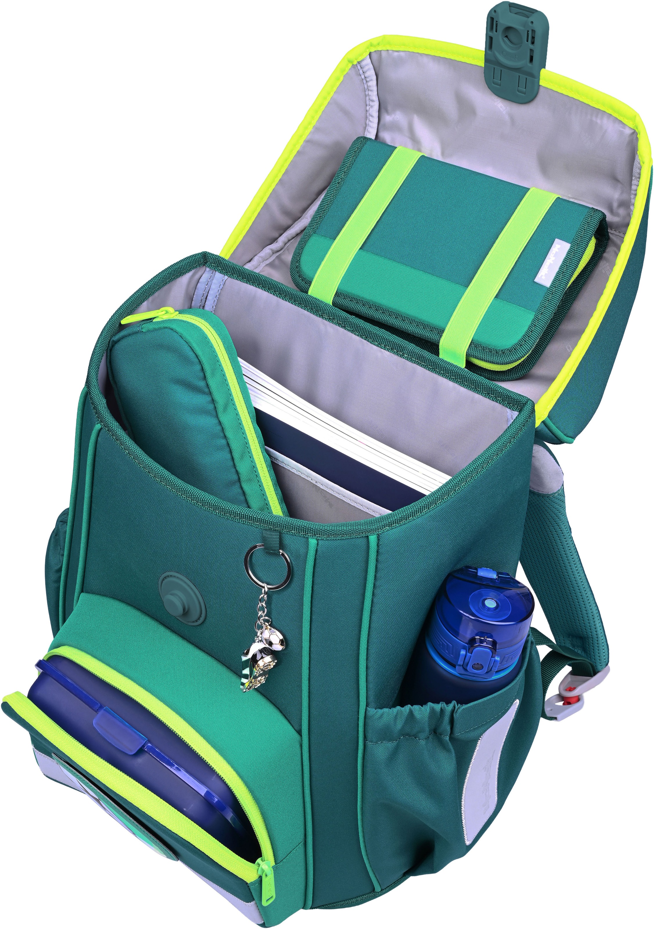 McNeill Schulranzen »Bravo, inkl. Etui, Turnbeutel,« Reflektierende Streifen auf den Schultergurten;Retroreflektierende Flächen