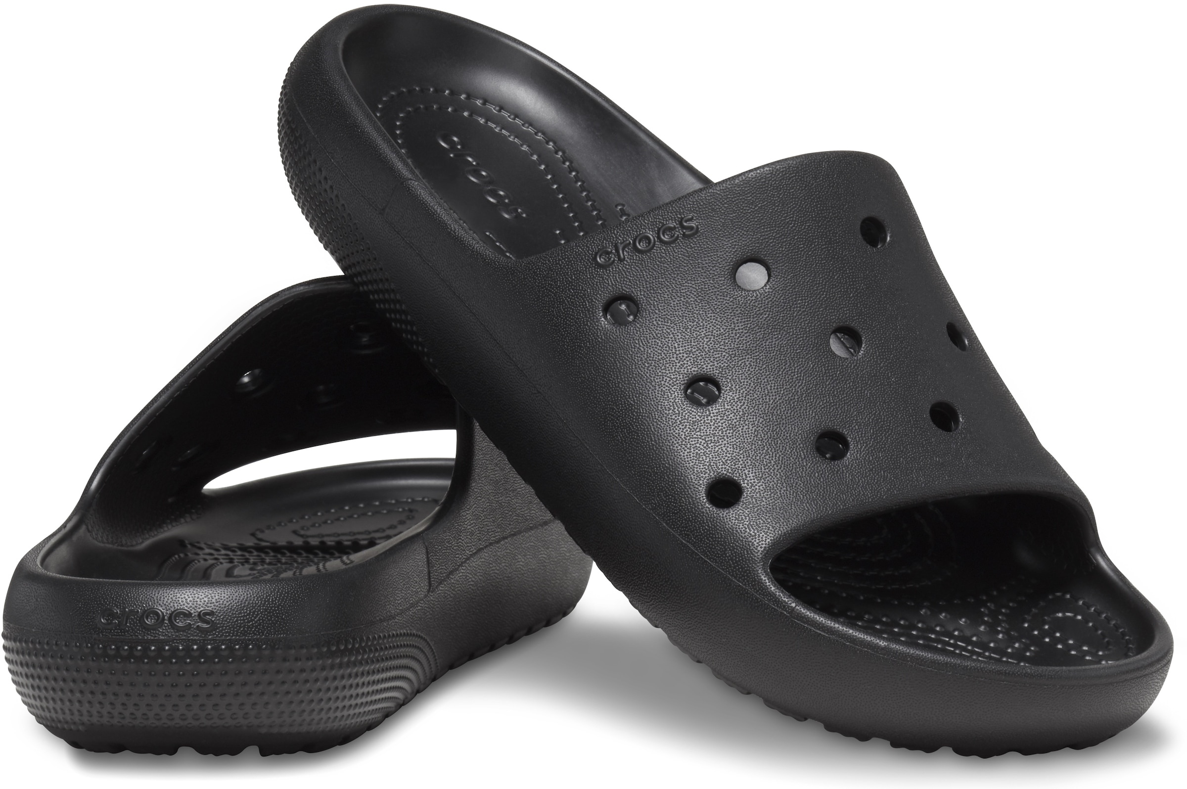 Crocs Badepantolette »Classic Slide V2«, Sommerschuh, Poolslides, Schlappen, mit Lüftungsöffnungen, G-Weite