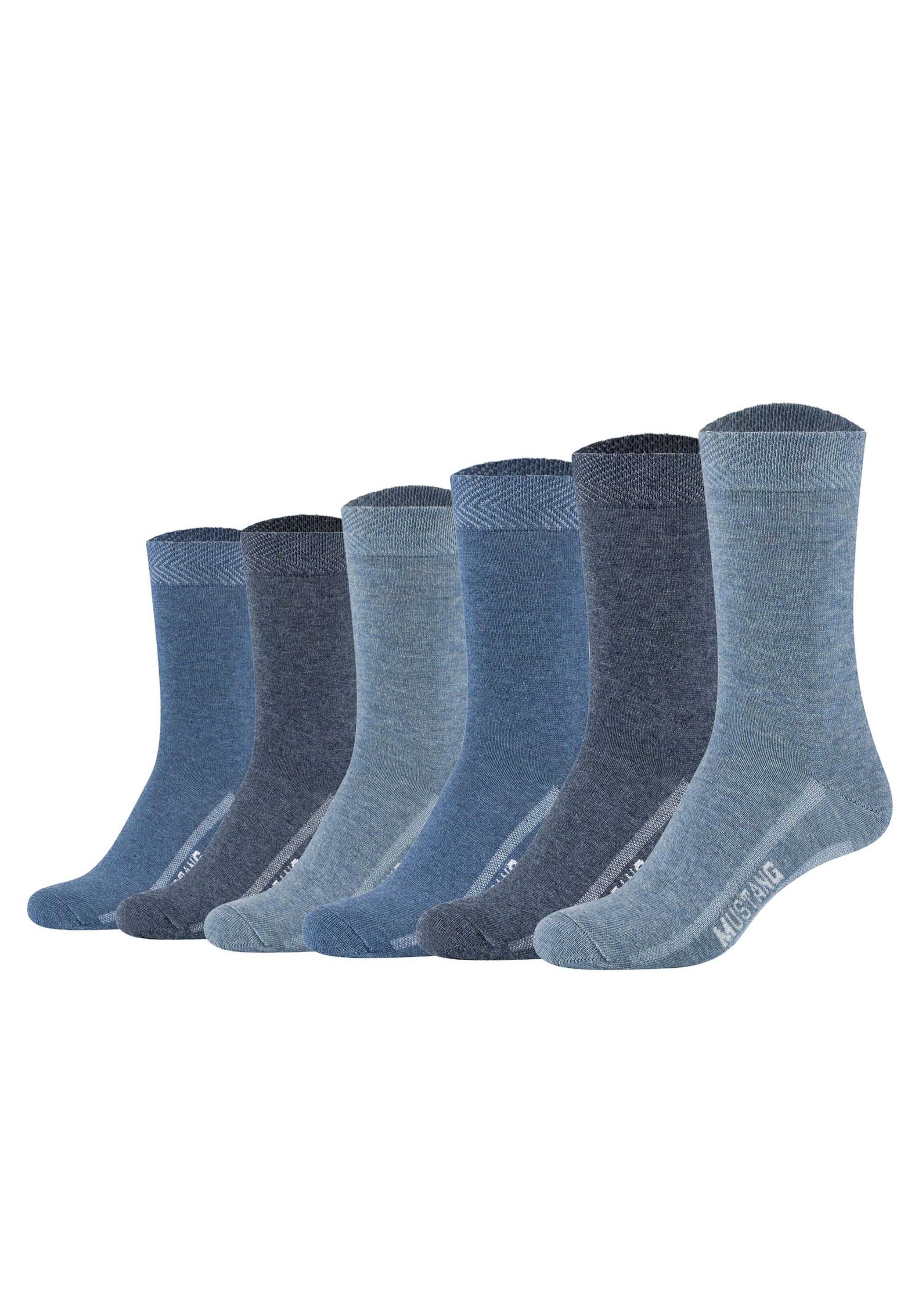 MUSTANG Kurzsocken »Socken Casual Organic Cotton Socks 6-Pack 6er Pack« 6 Paar tlg.