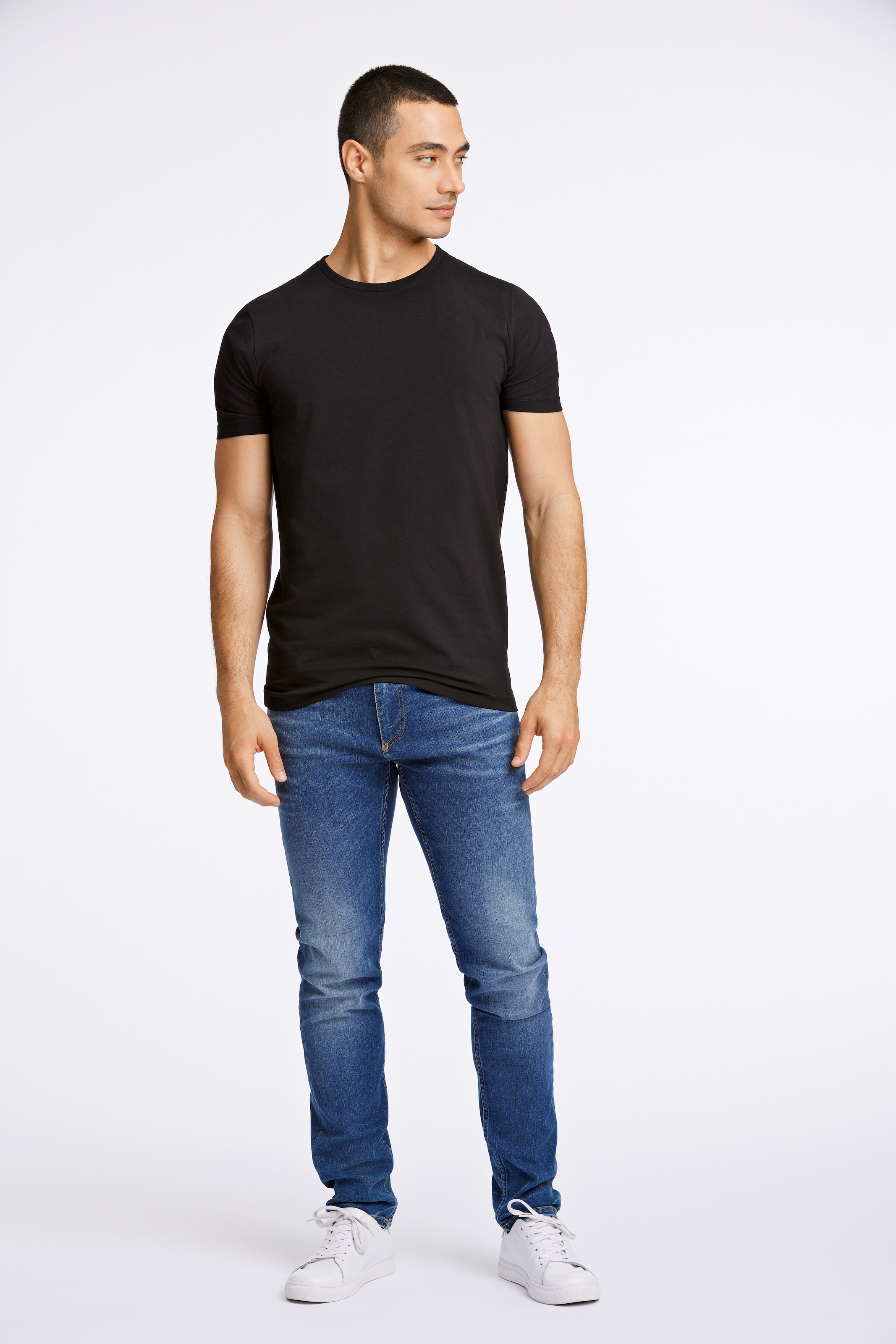 LINDBERGH T-Shirt, mir Stretch und Rundhalsausschnitt