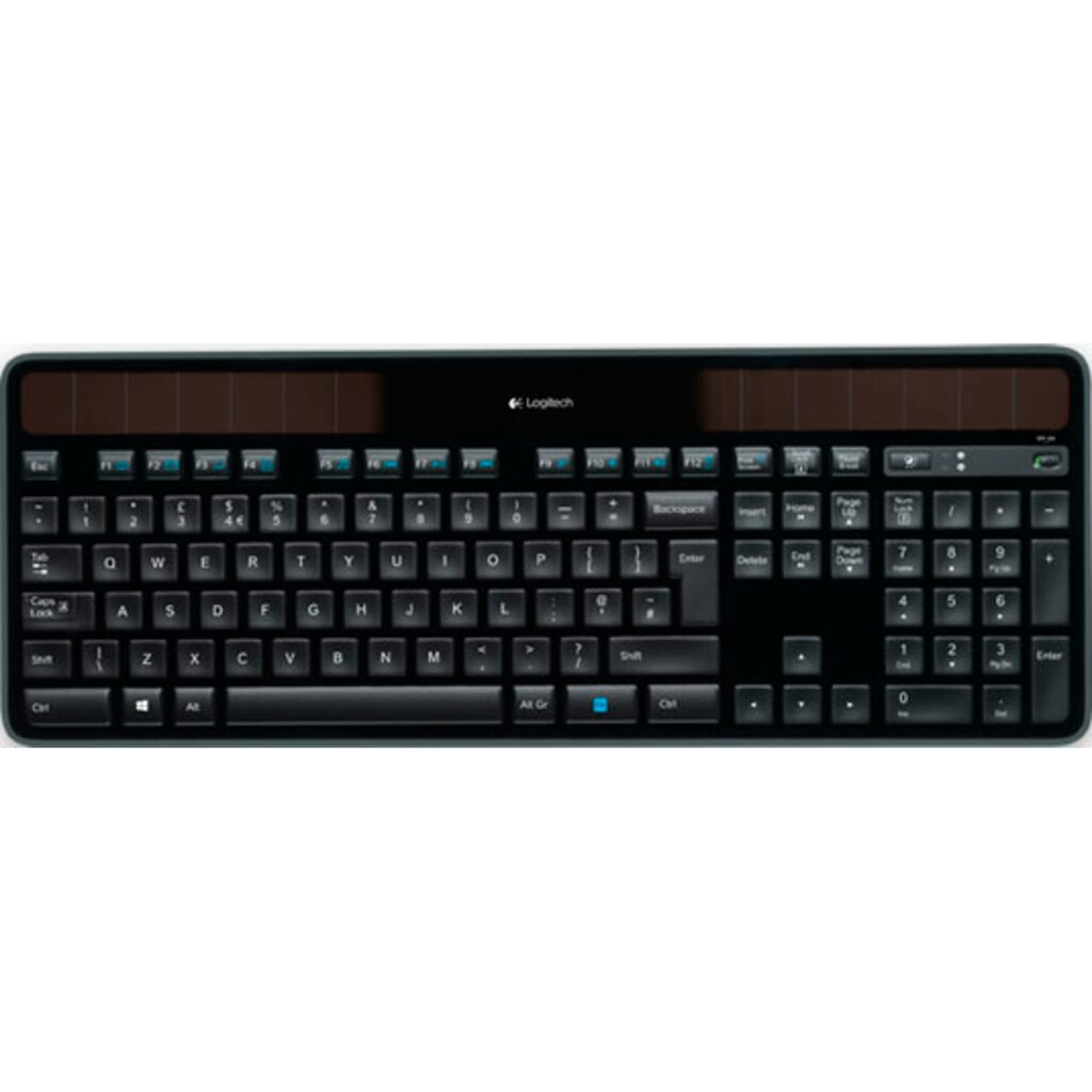 Logitech Tastatur »Wireless Solar Keyboard K750 - DE-Layout«, (Ziffernblock)