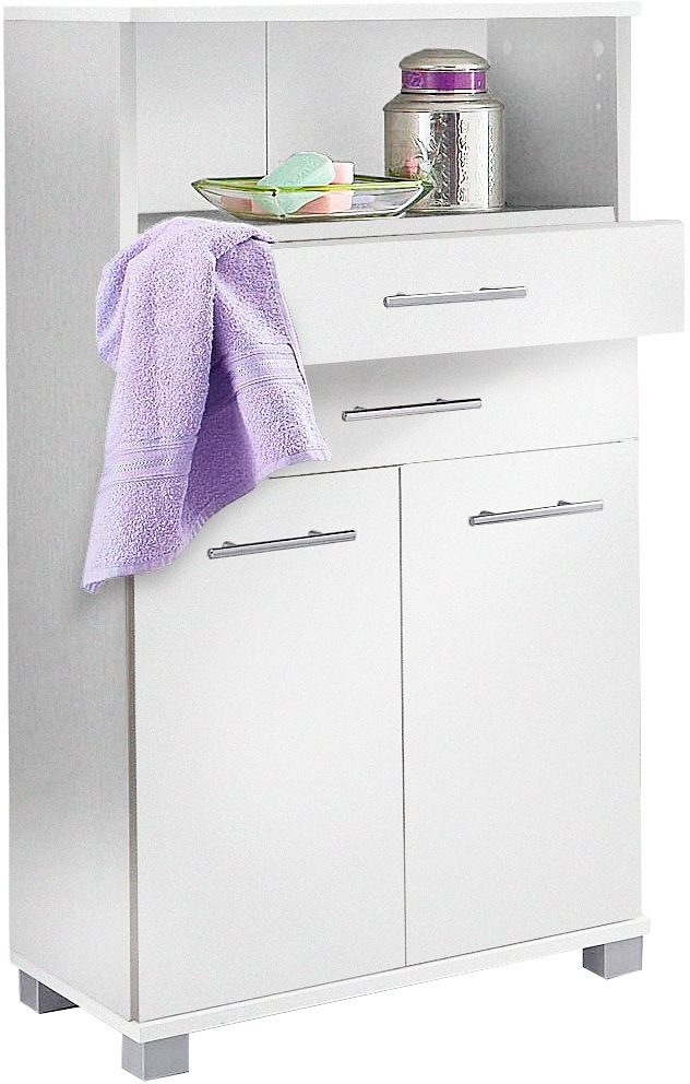 Schildmeyer Midischrank »Rhodos«, Breite 60 cm, verstellbarer Einlegeboden, Metallgriffe, 2 Schubladen & 2 Türen
