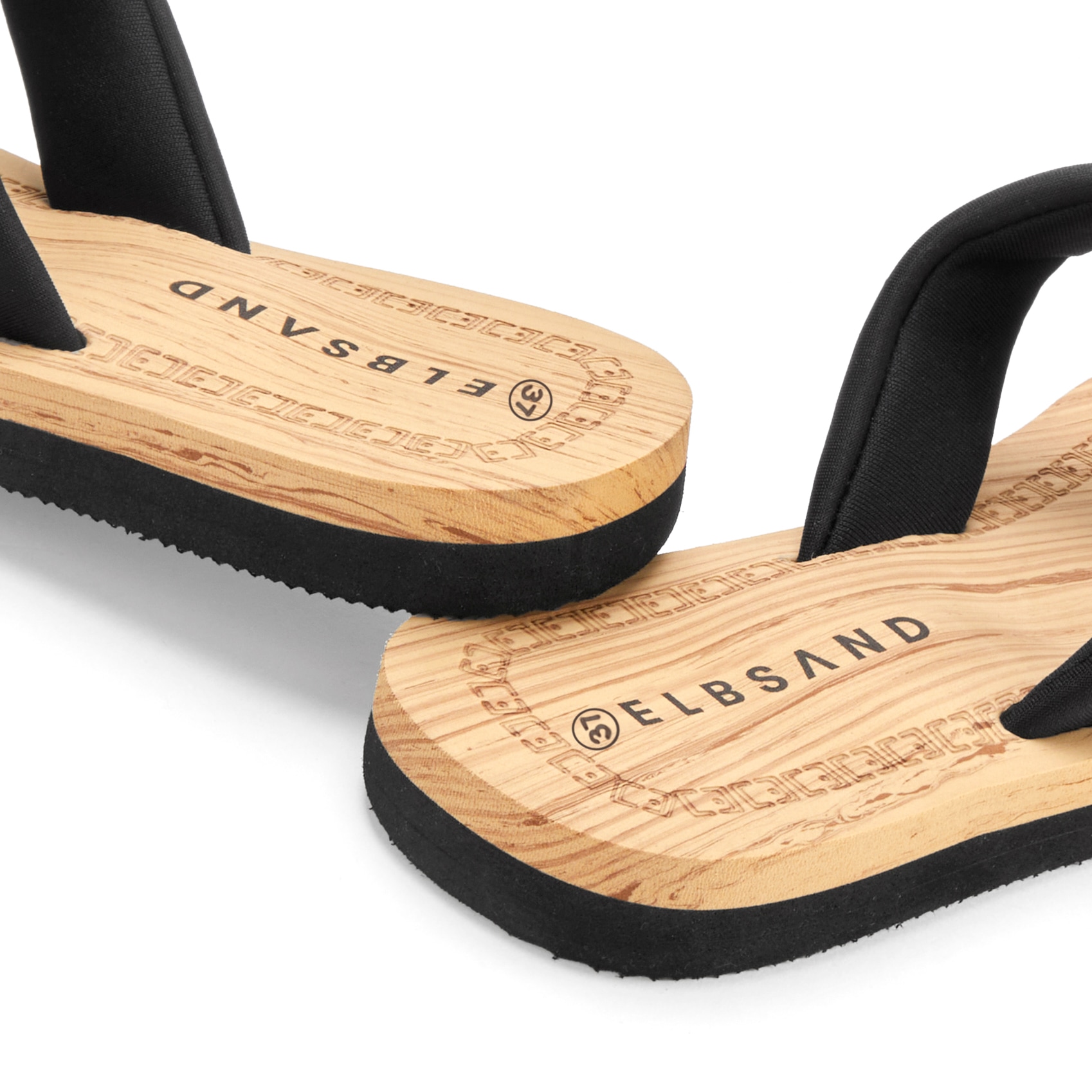 Elbsand Badepantolette »Badeschuhe, Badeschlappe, Sandale, Sommerschuh, Pantolette,Badelatsche«  Zehentrenner mit wasserabweisender und ultraleichter Sohle VEGAN