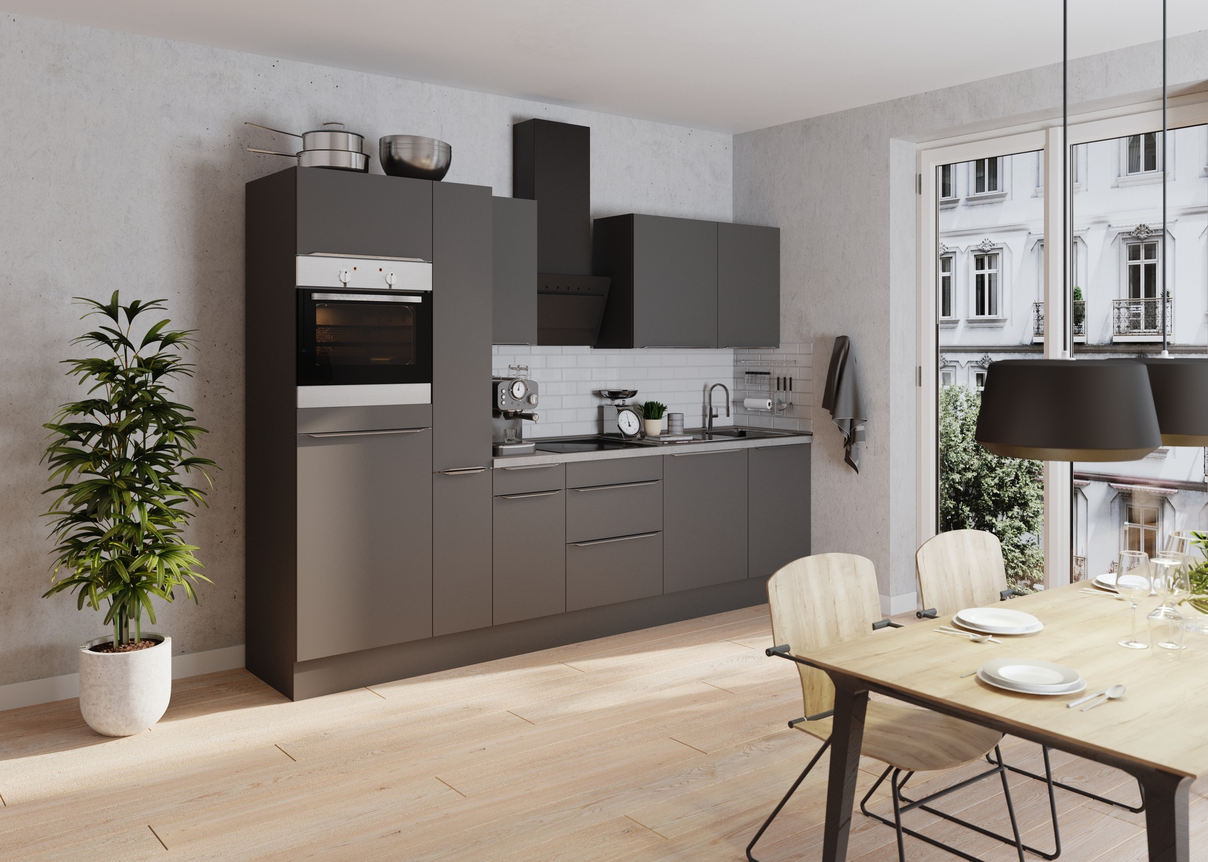 OPTIFIT Küchenzeile »Aken«, mit E-Geräten, Breite 300 cm kaufen online bei  OTTO