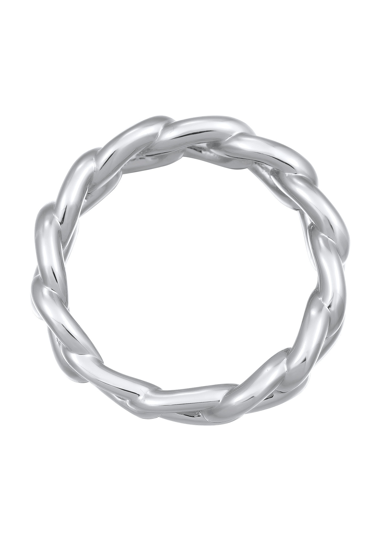 Elli Silberring »Ring Gliederring Bandring Goldfarben für Damen«