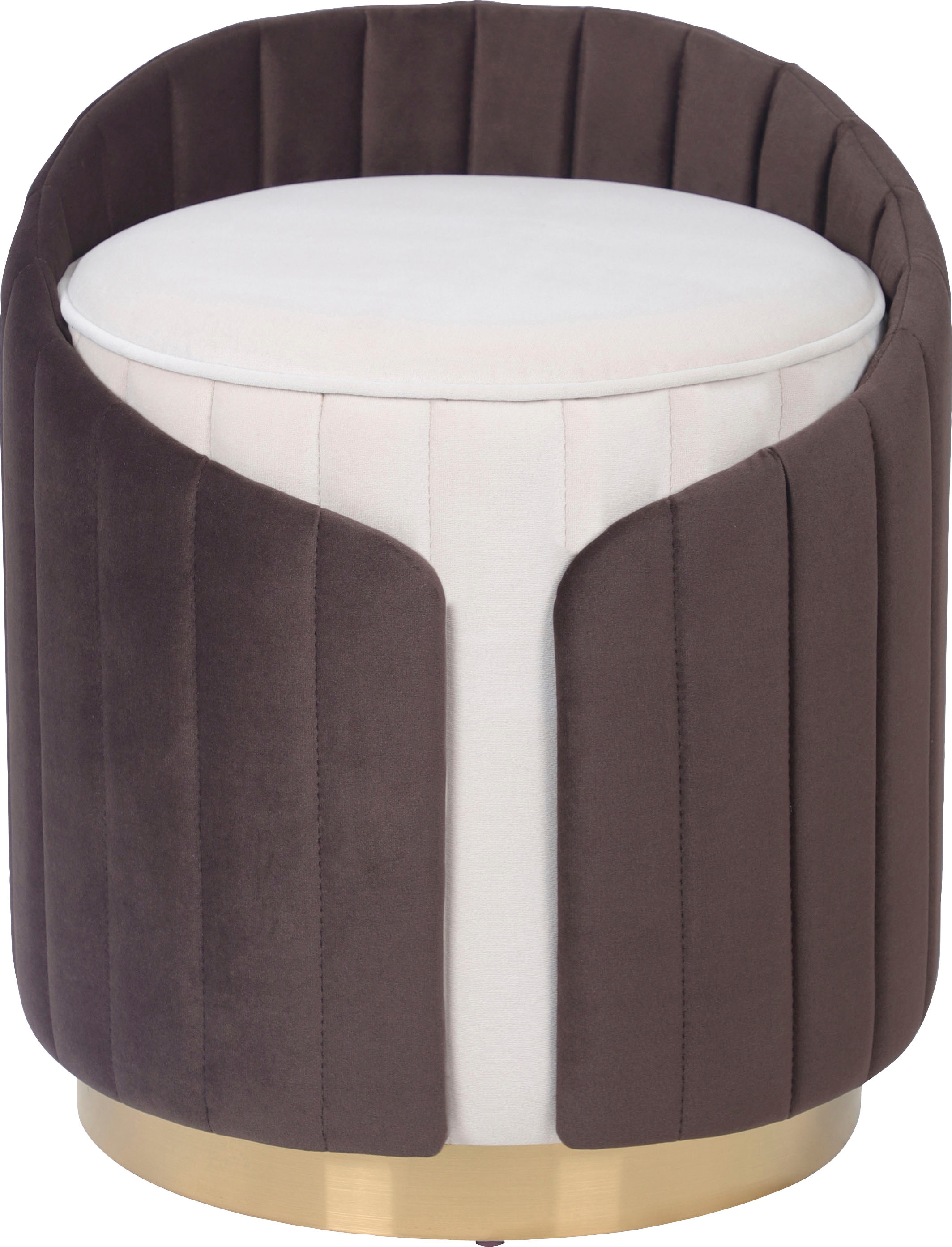 Kayoom Sitzhocker »Hocker Corin 145, Modernes Design, Komfortabel mit Rückenstütze«, (1 St.), zweifarbig, modern, komfortable Rückenstütze