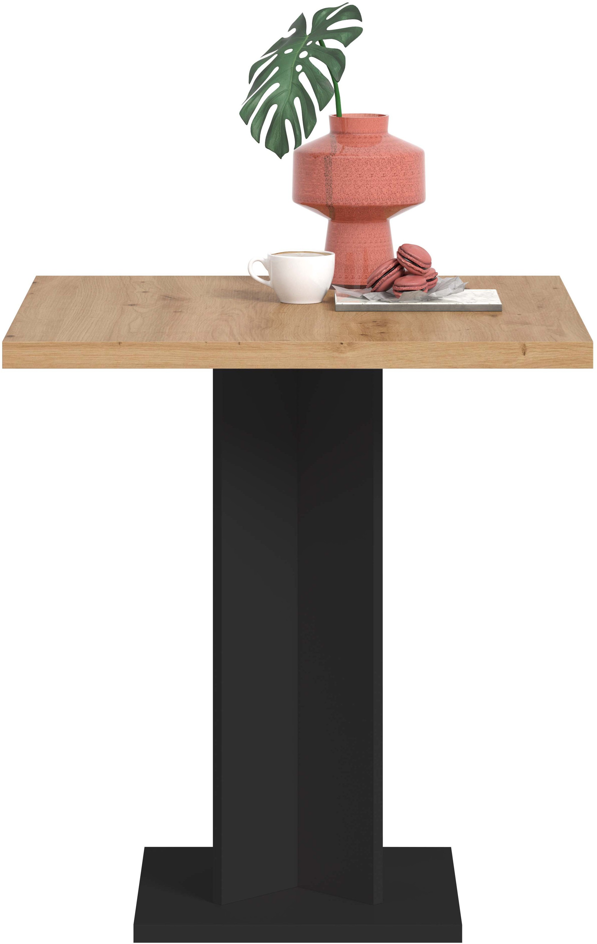 Home affaire Esstisch »GERO, 70x76x70 cm, mit Säulengestell, quadartische Tischplatte« in verschiedenen Ausführungen erhältlich, 1 Stk. tlg. Tisch, Esstisch, Esszimmer, Esszimmertisch, Küchetisch, Bartisch